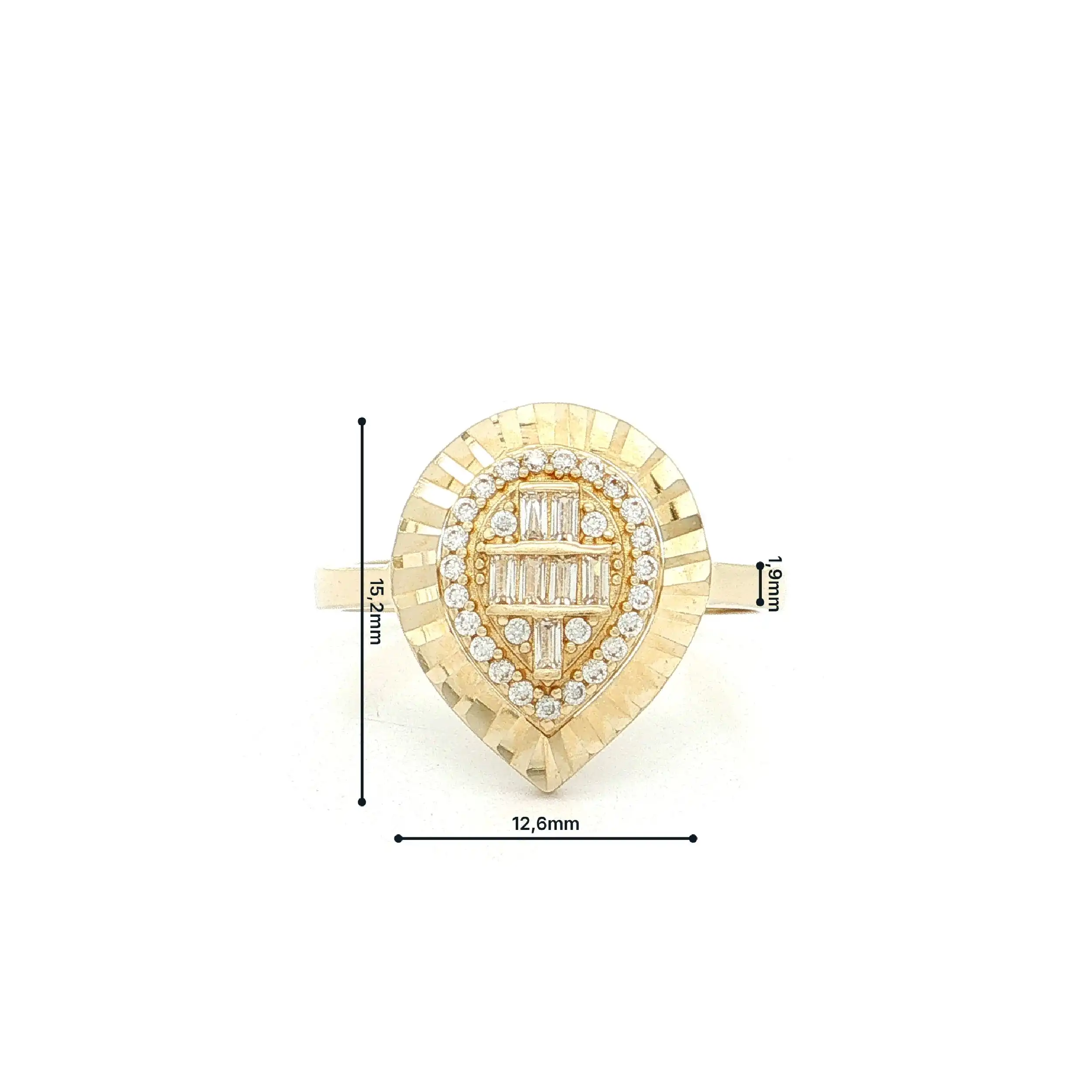 Ring Gelbgold mit Zirkonia