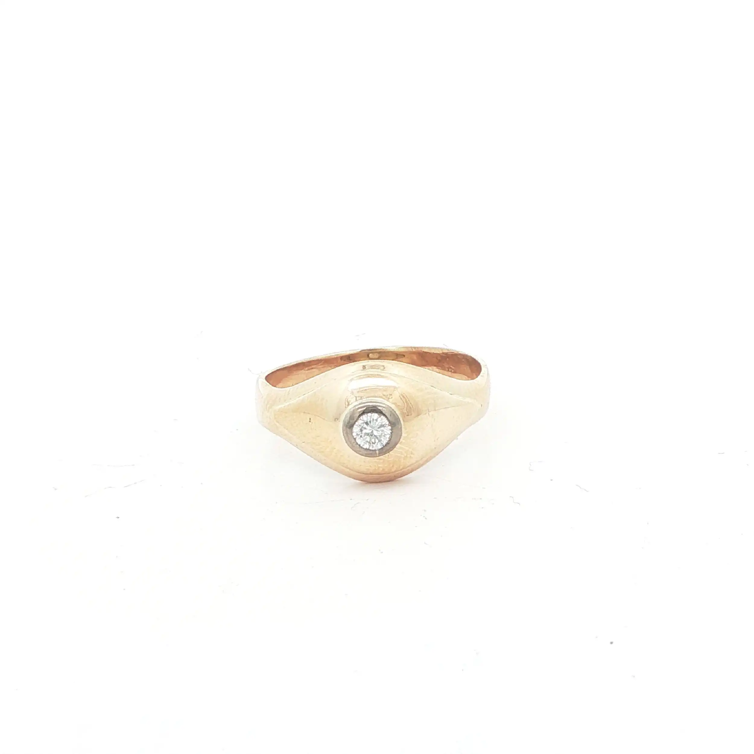 Ring Gelbgold mit Brillant Solitär