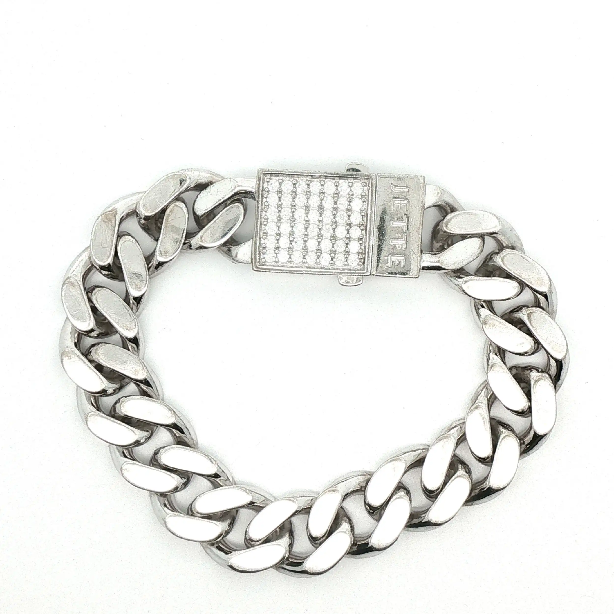 Panzerarmband Silber Jette Joop mit Zirkonia