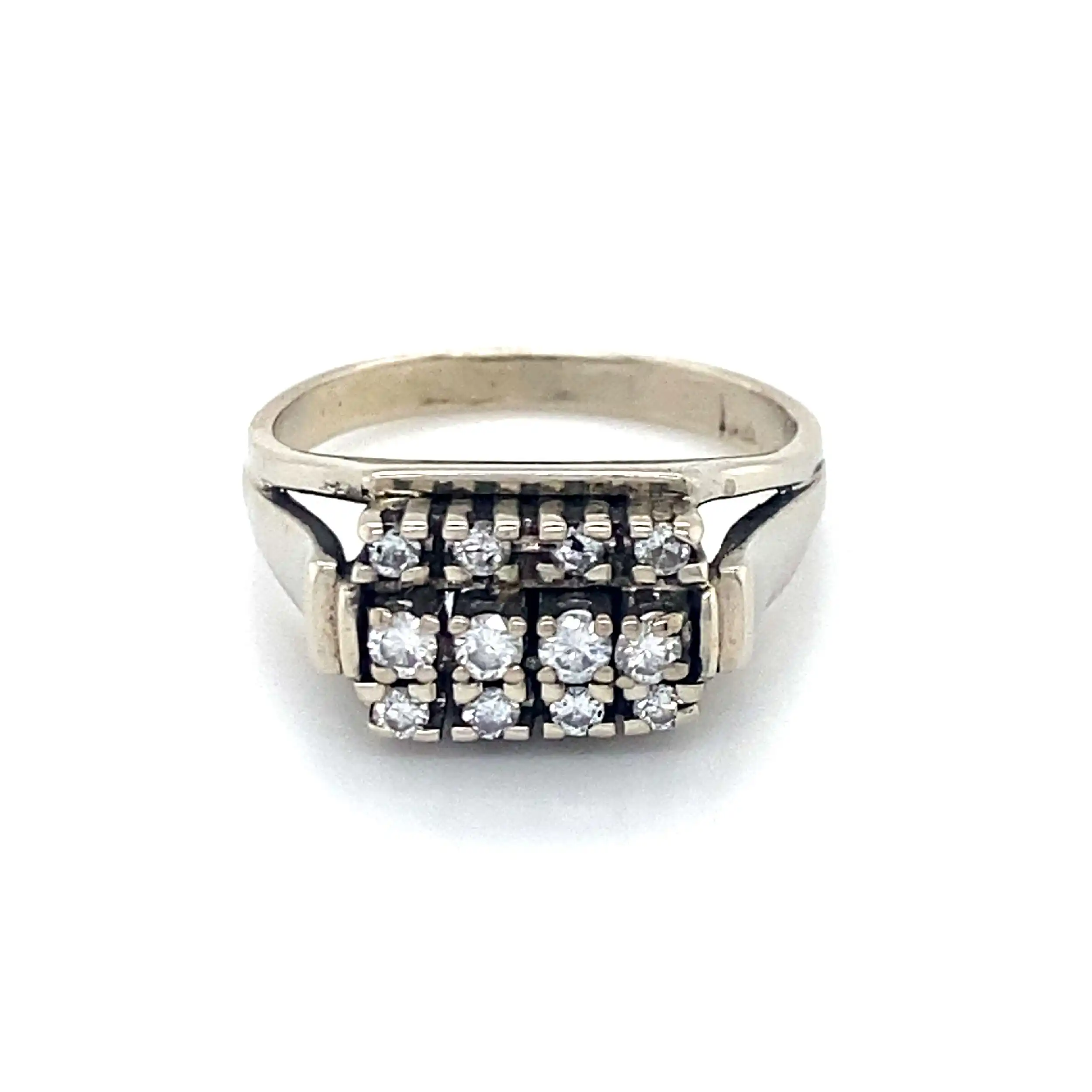 Ring Weißgold mit 12 Brillanten Ring Weißgold mit 12 Brillanten