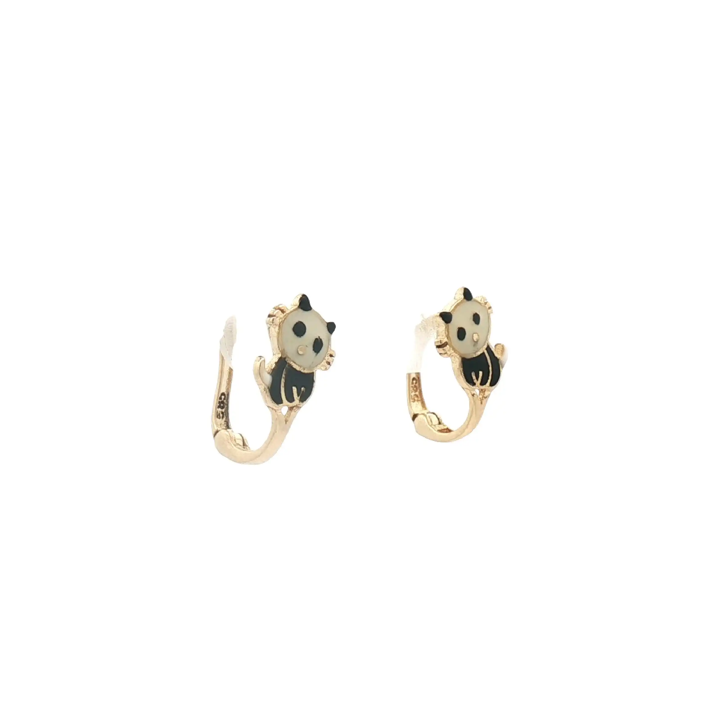 Ohrringe Gelbgold Panda