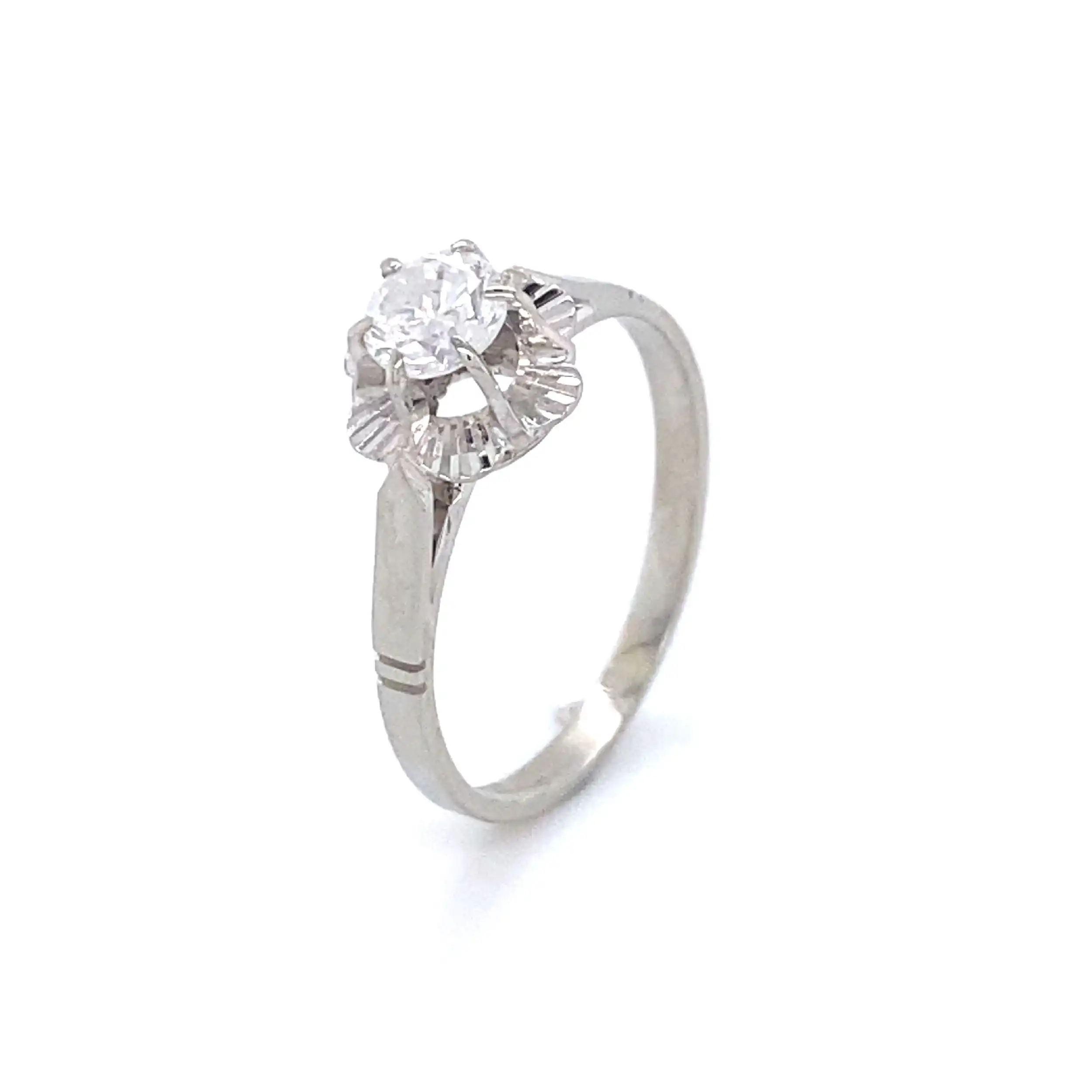 Ring Weißgold mit Brillant Solitär Ring Weißgold mit Brillant Solitär