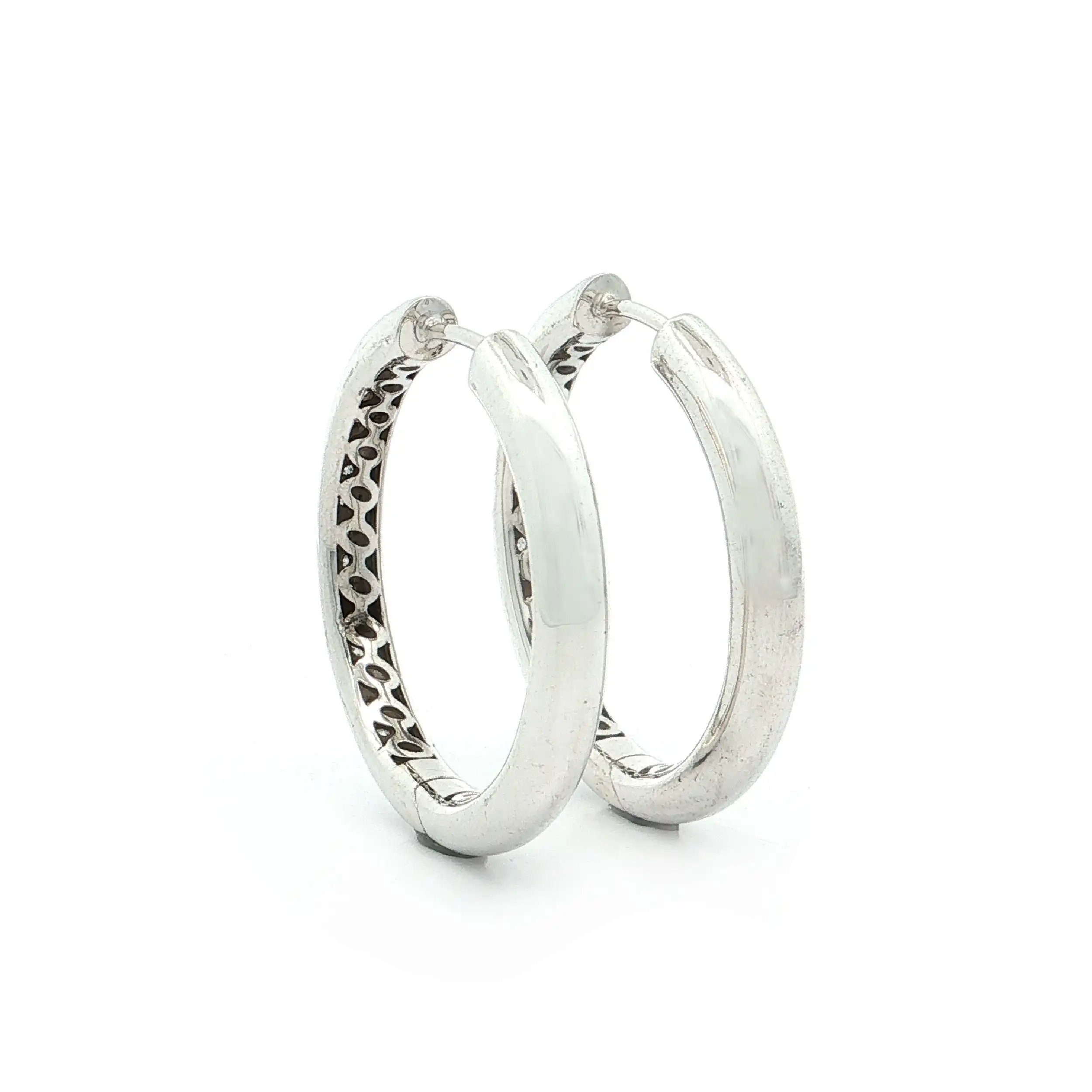 Creolen XL Silber mit Zirkonia Creolen XL Silber mit Zirkonia