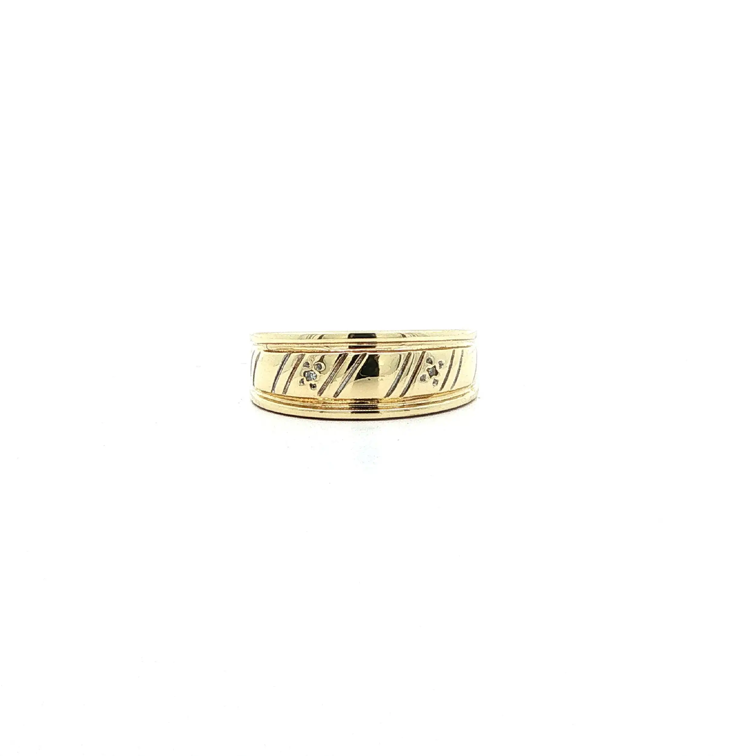 Ring Gelbgold mit Diamanten