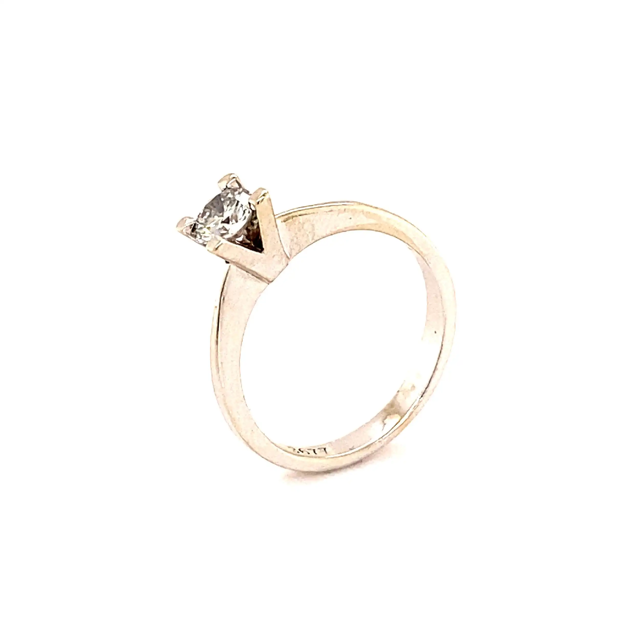 Ring Weißgold mit Solitär Brillant