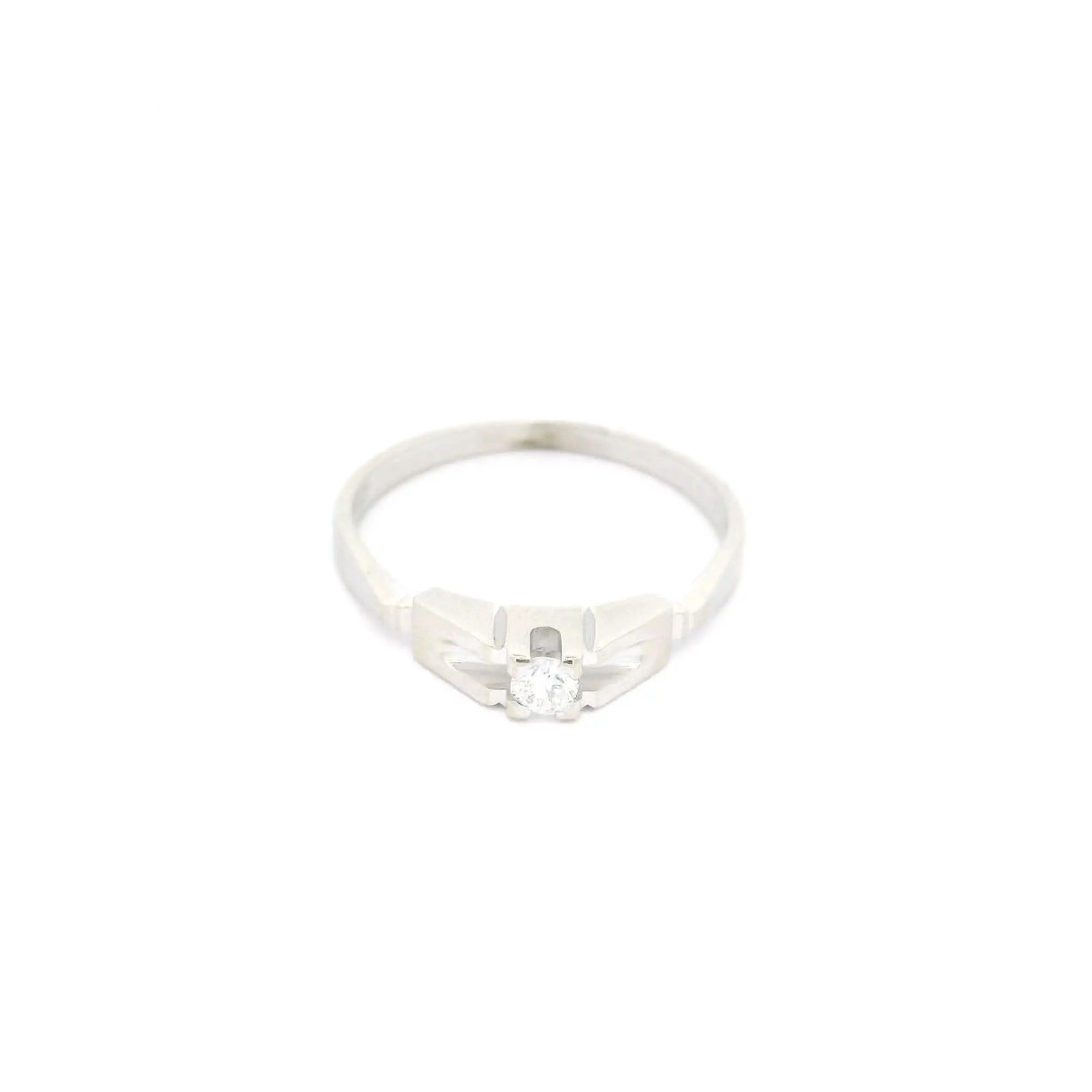 Ring Weißgold mit Brillant Solitär