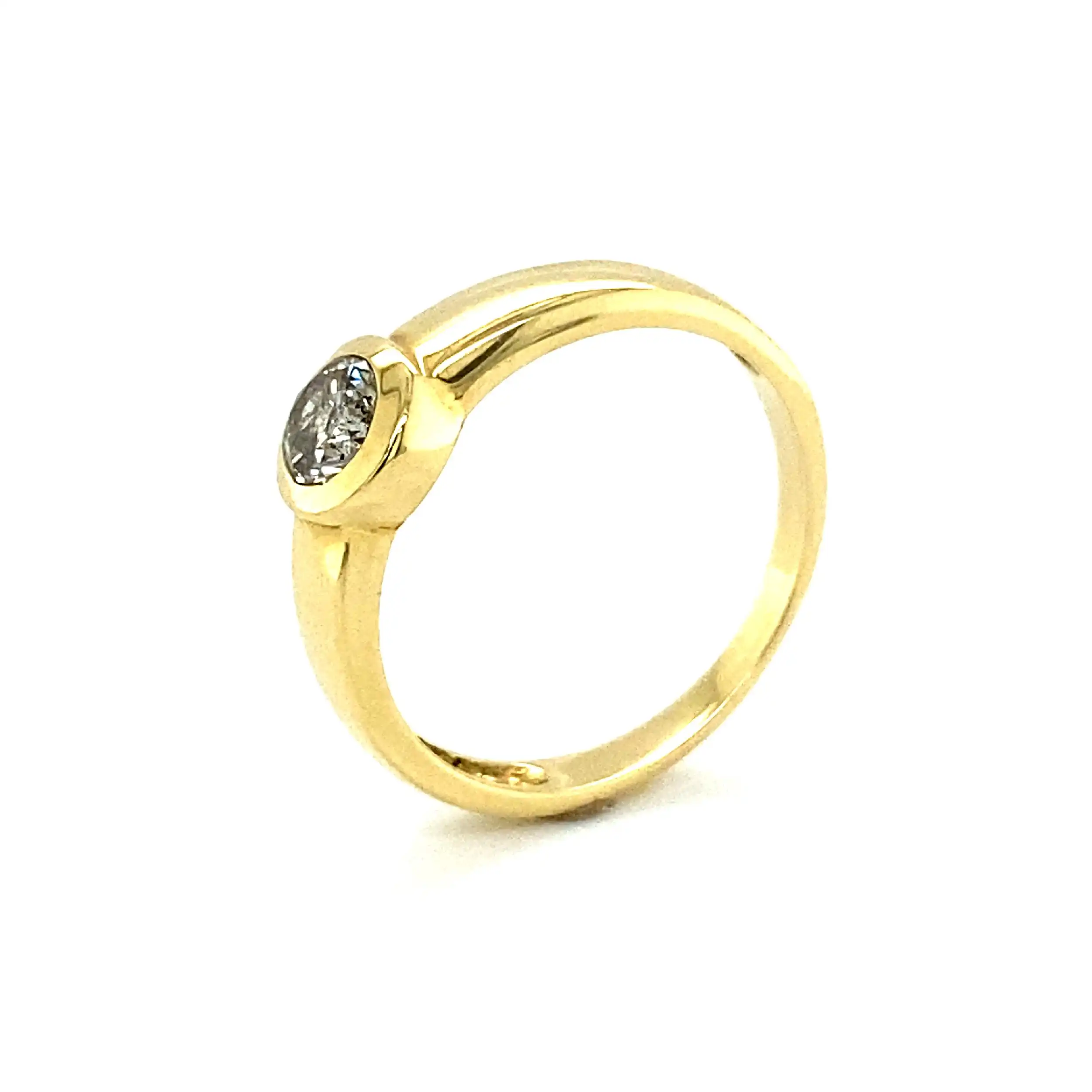 Ring Gelbgold mit Brillant Ring Gelbgold mit Brillant