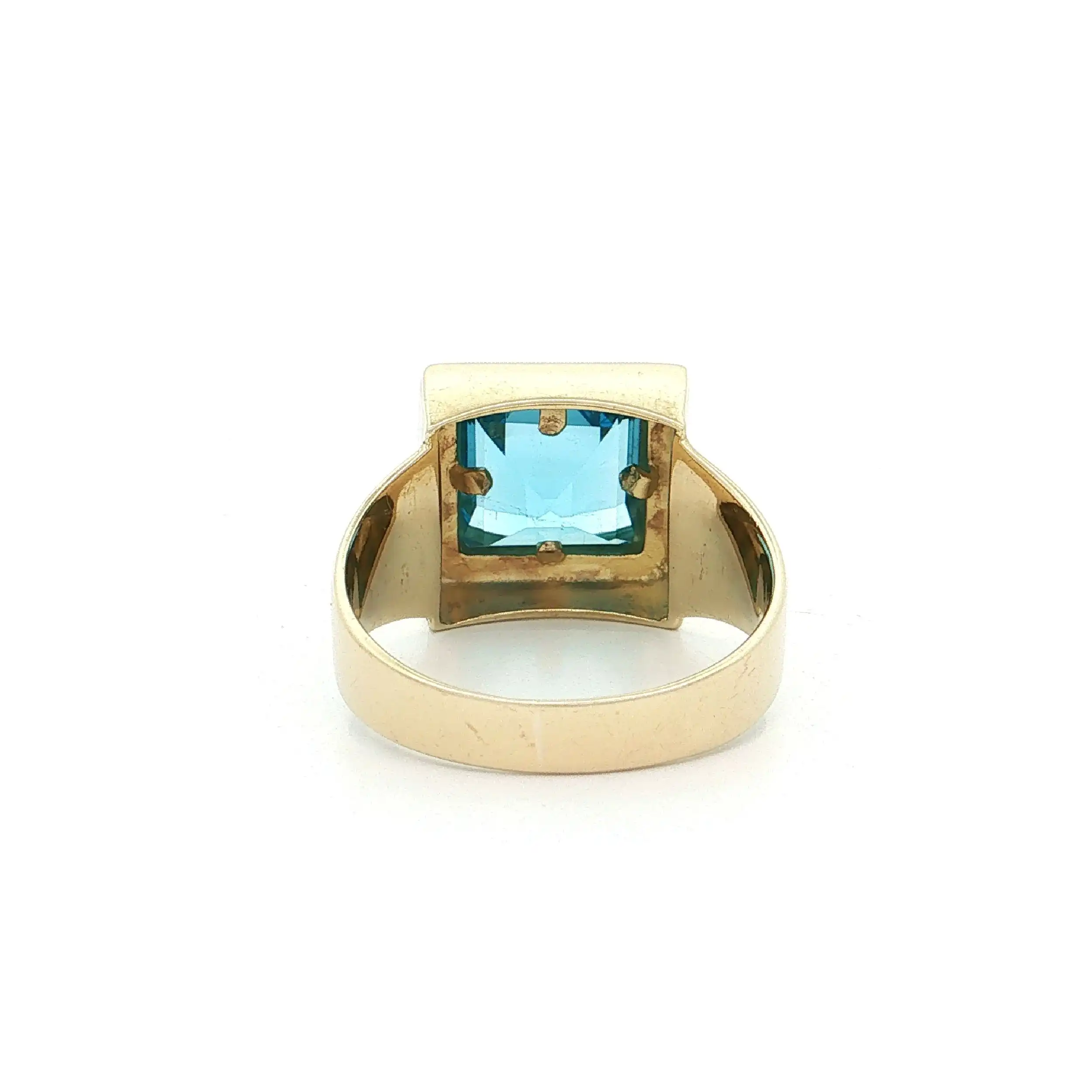 Ring Gelbgold mit Blautopas Ring Gelbgold mit Blautopas