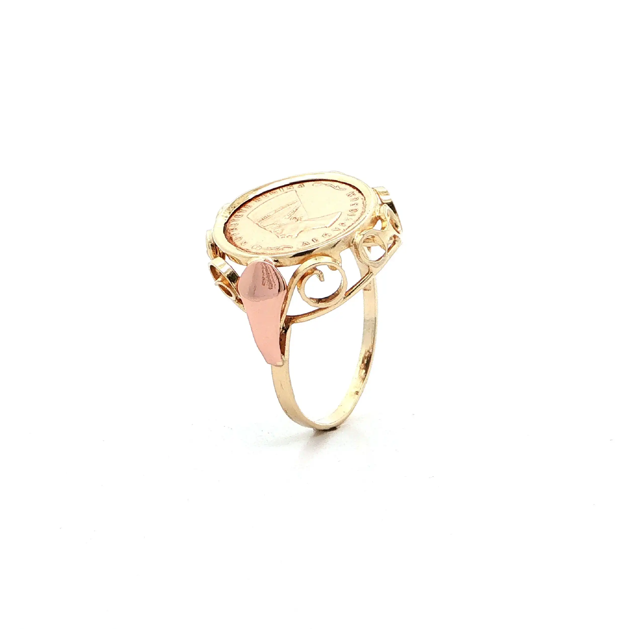 Ring Bicolor mit Münze Nofretete