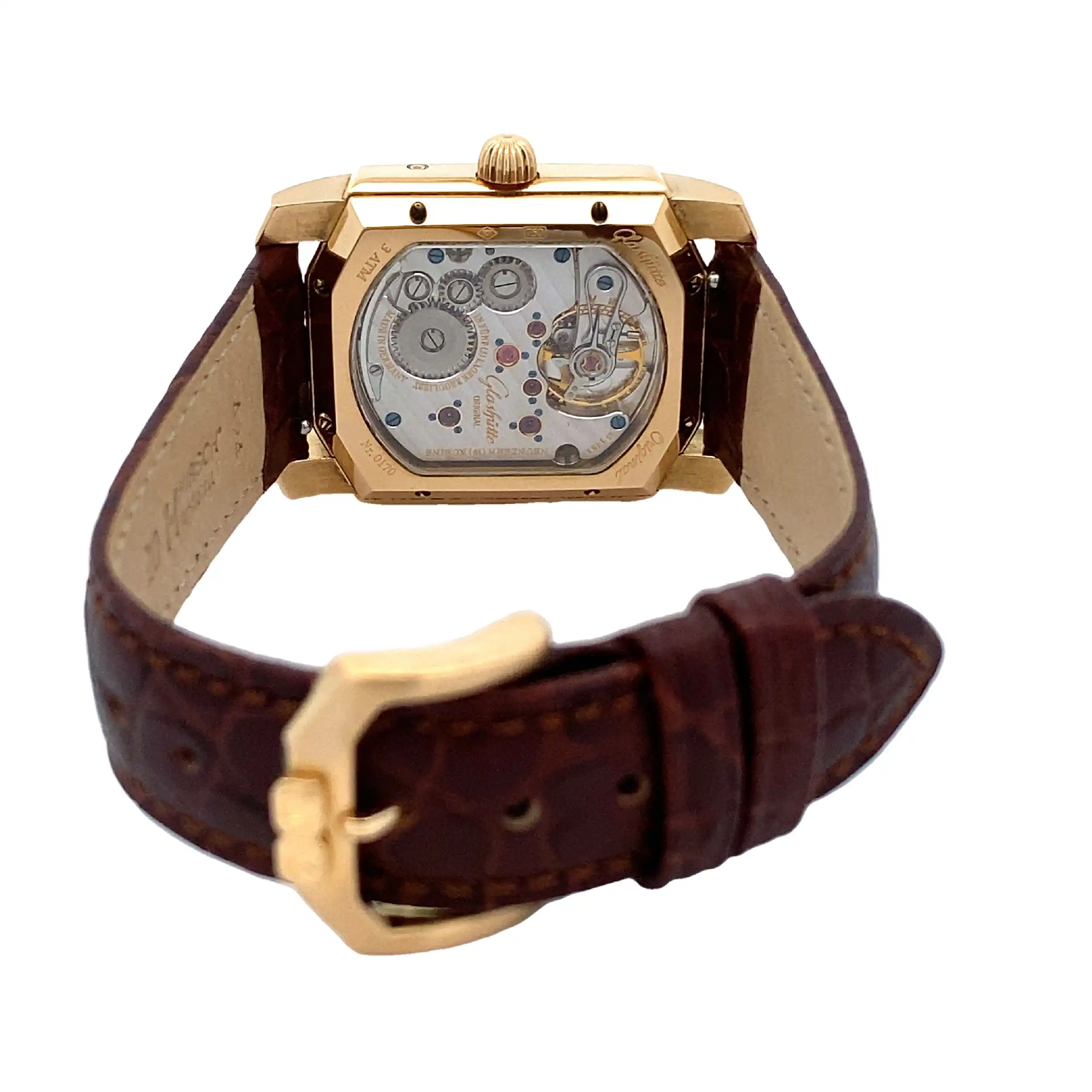 Herrenuhr Glashütte Original Karree Ewiger Kalender Roségold Herrenuhr Glashütte Original Karree Ewiger Kalender Roségold