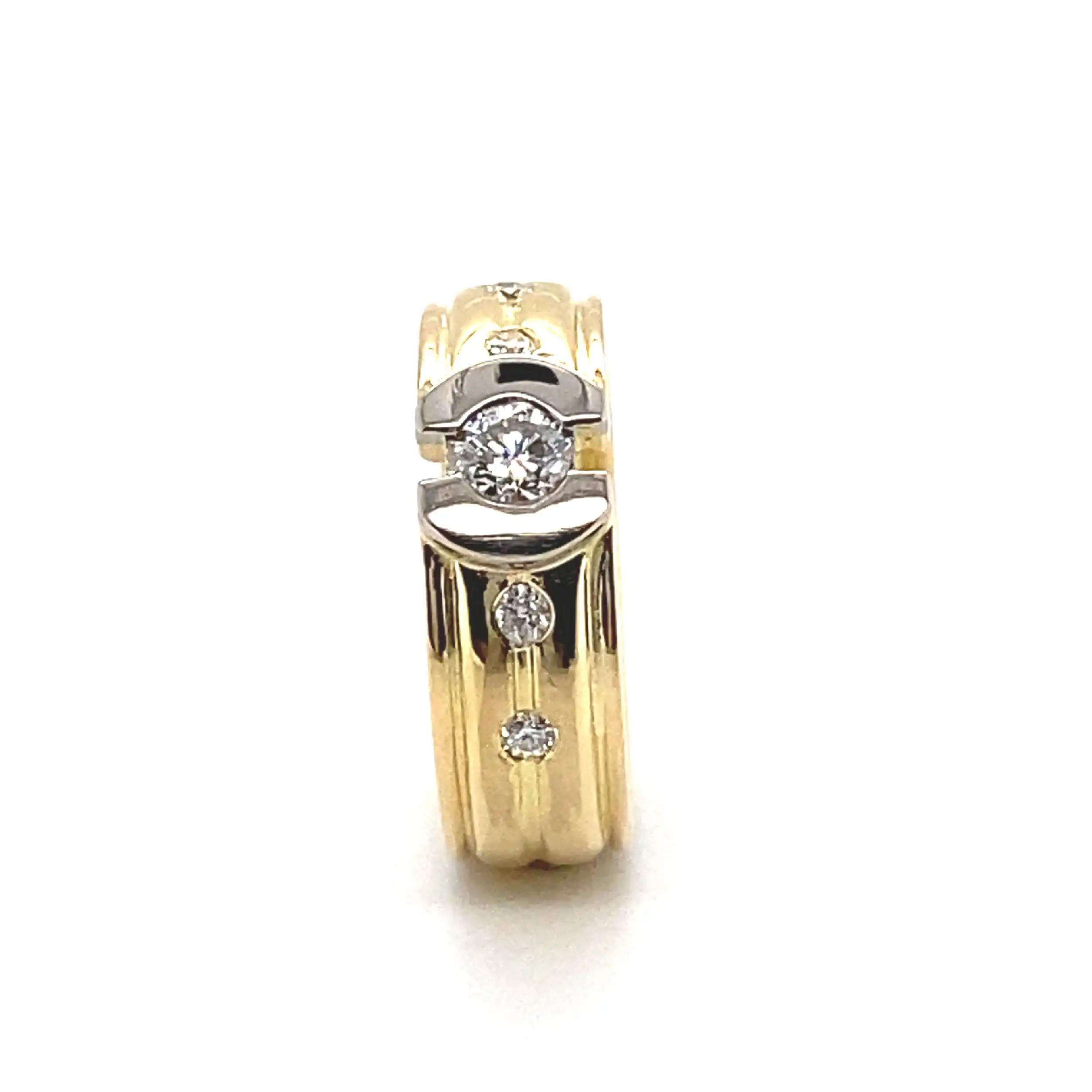 Ring Bicolor mit Brillanten Ring Bicolor mit Brillanten
