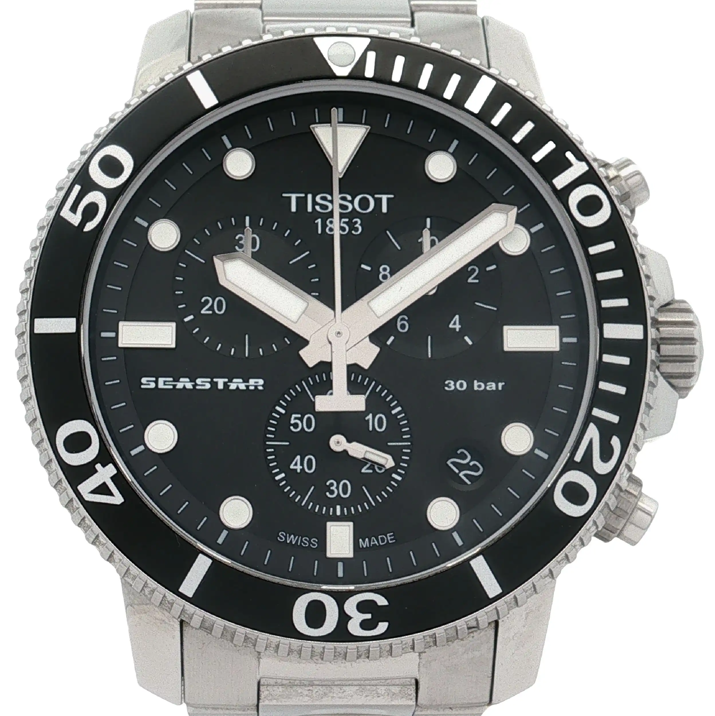 Herrenuhr Tissot Seastat Chronograph Quarz Full Set von 2021