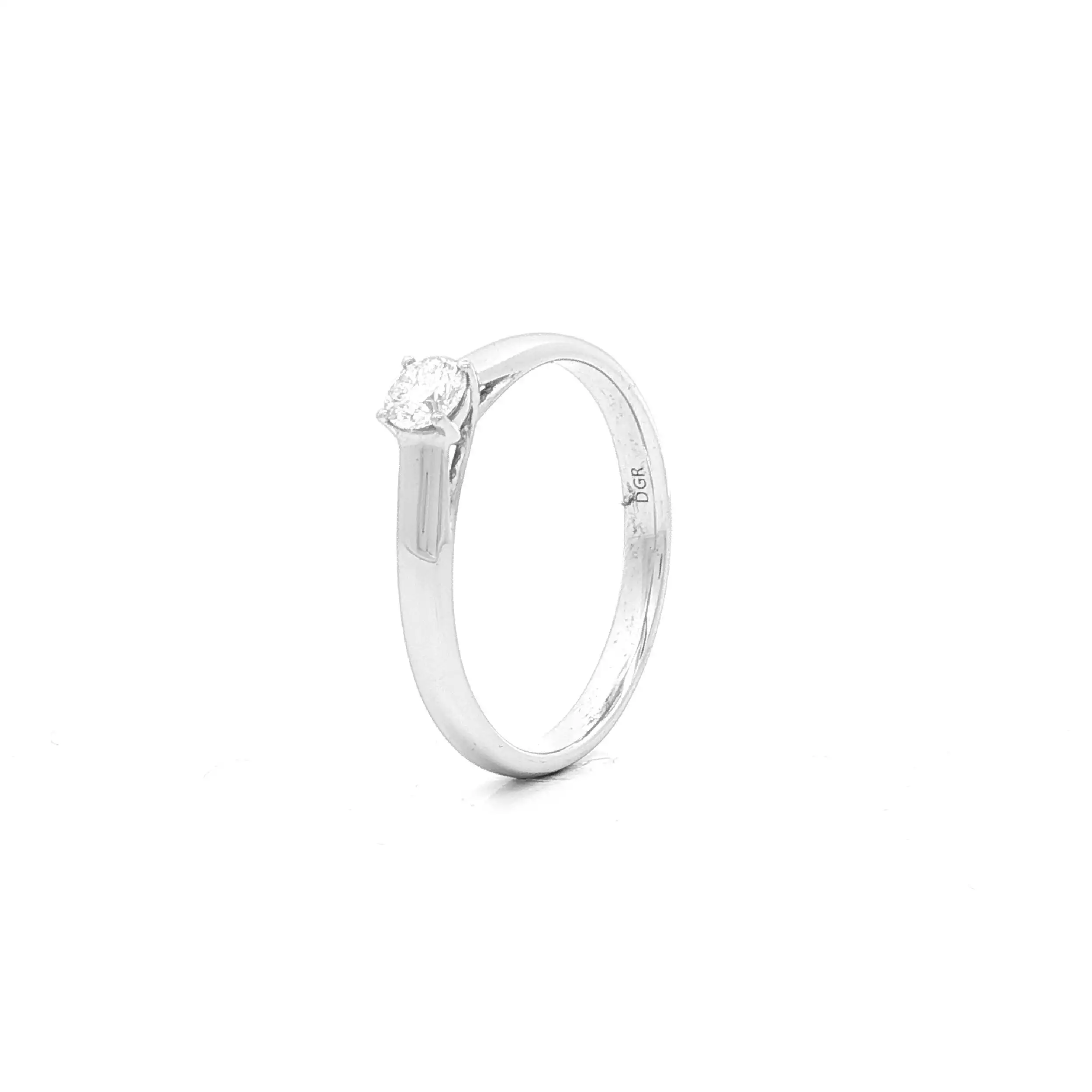 Solitärring Weißgold mit Brillant Solitärring Weißgold mit Brillant