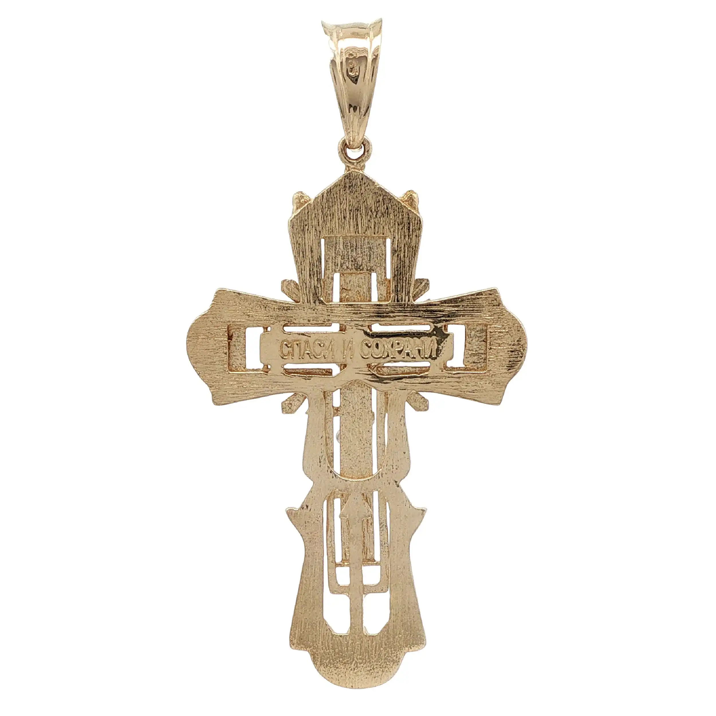 Kreuzanhänger Bicolor mit Korpus Christi