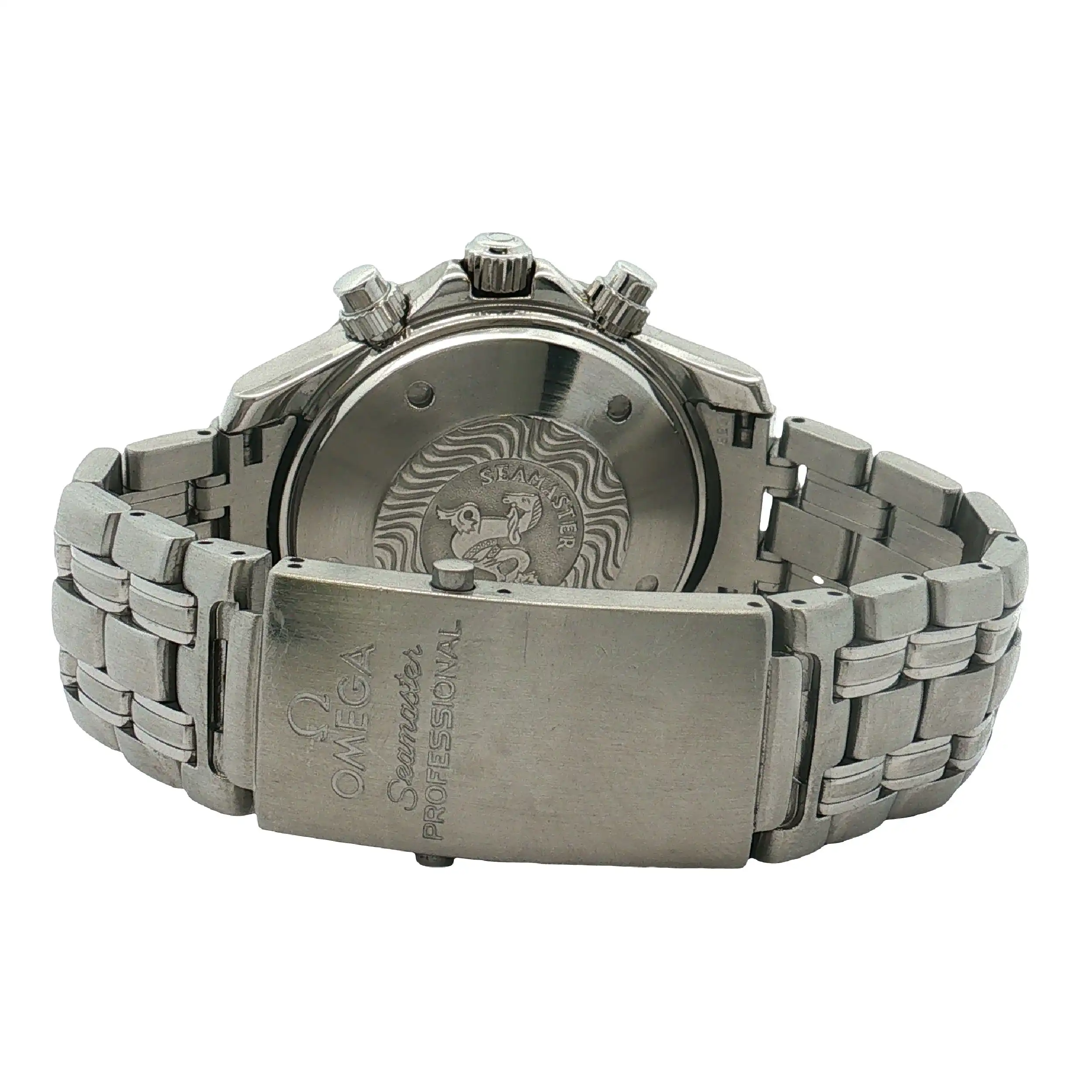 Herrenuhr Omega Seamaster Chrono Automatik - Gehäuse hat Gebrauchsspuren , Revision neu! Herrenuhr Omega Seamaster Chrono Automatik - Gehäuse hat Gebrauchsspuren , Revision neu!