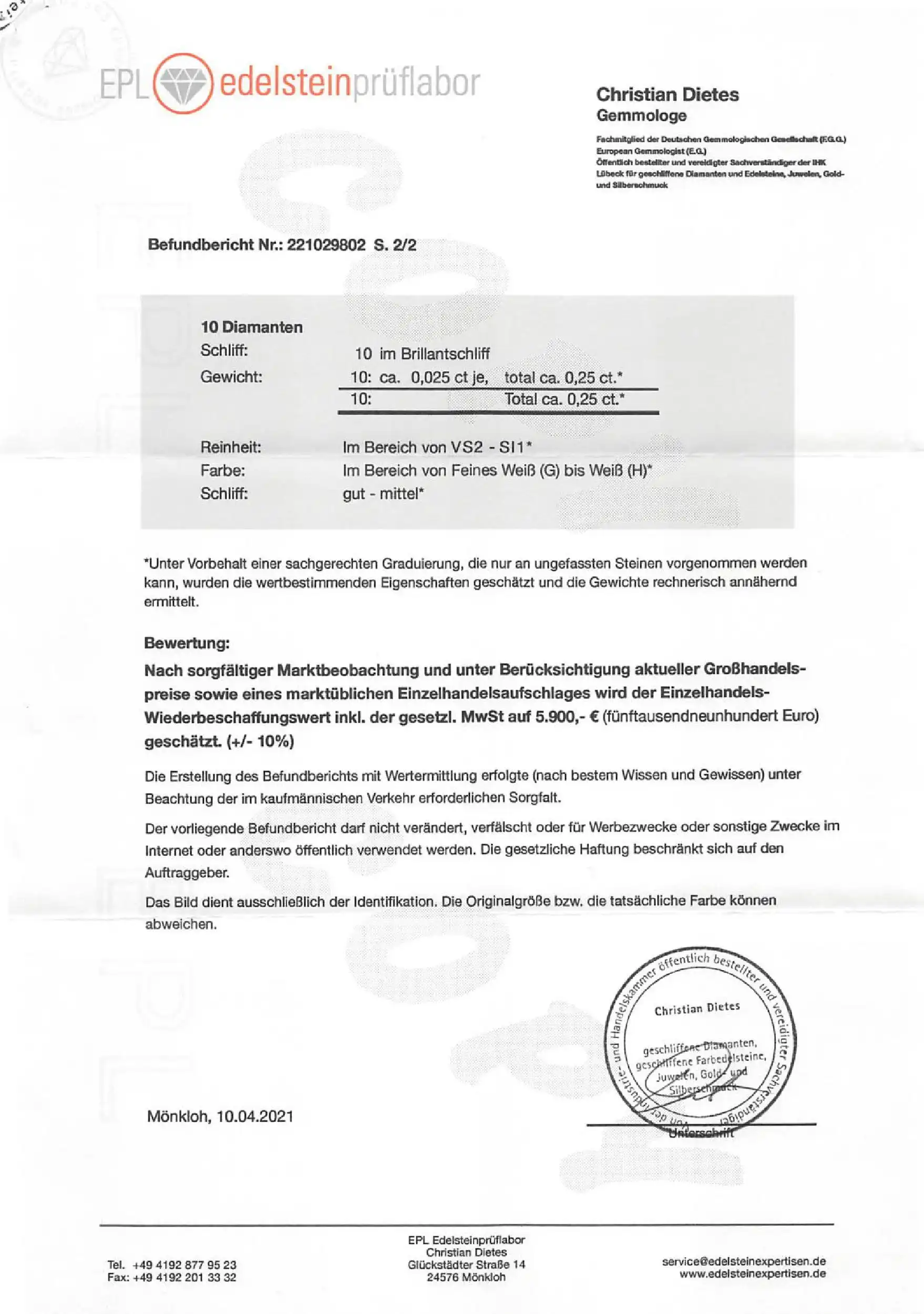 Ring Gelbgold mit Saphiren und Brillanten, mit Expertise von EPL