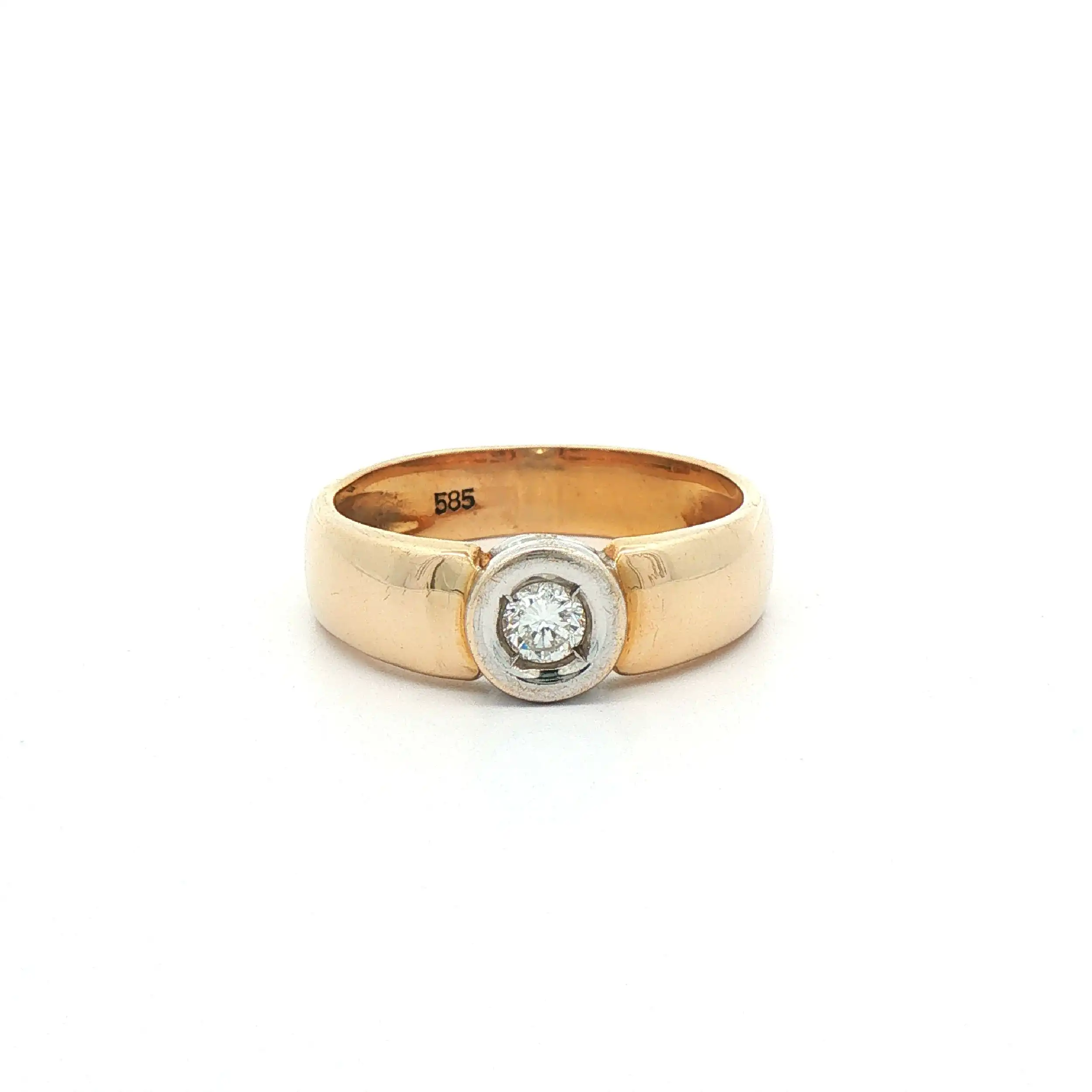 Ring Bicolor mit Brillant