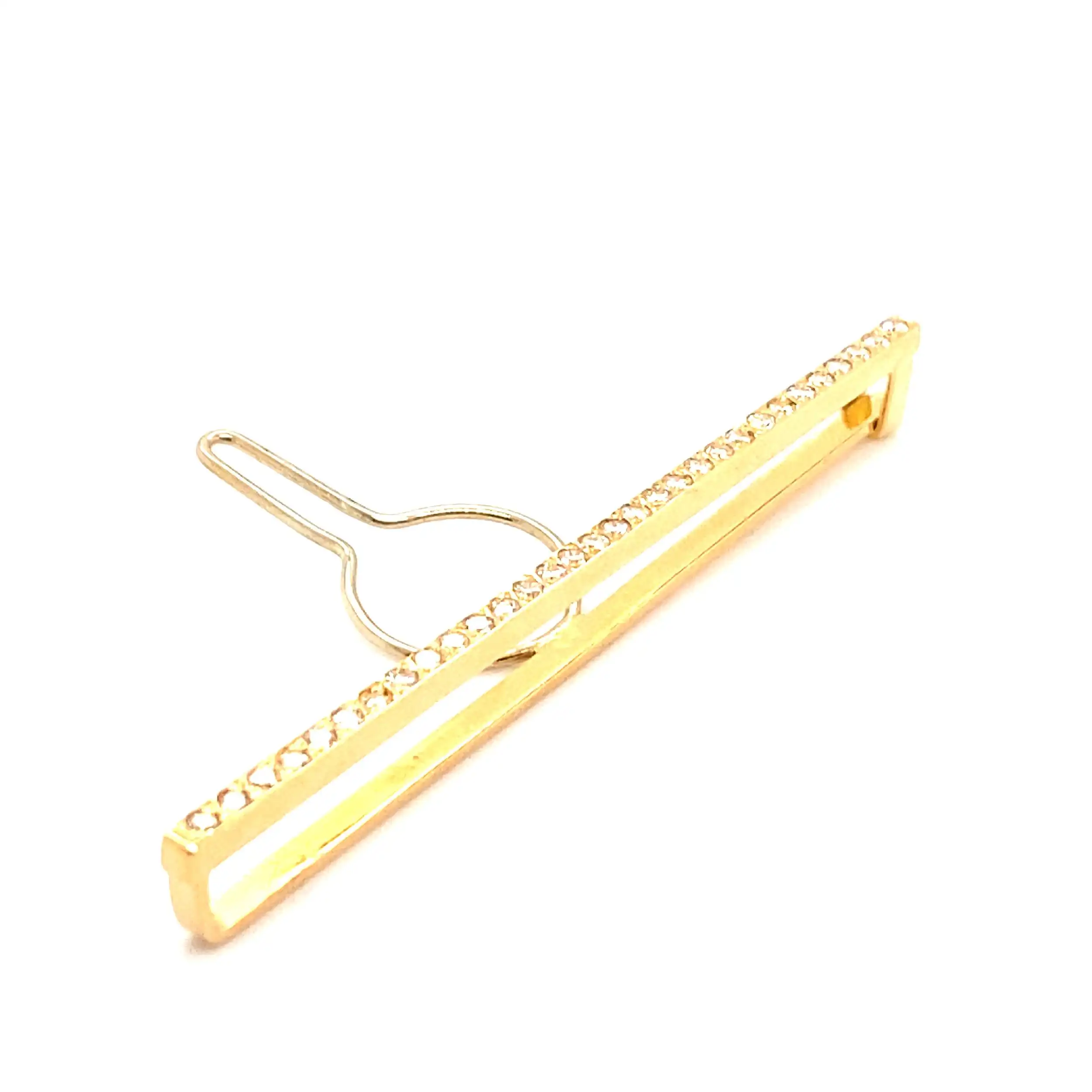 Krawattenklammer Gelbgold Handarbeit mit Brillanten Krawattenklammer Gelbgold Handarbeit mit Brillanten