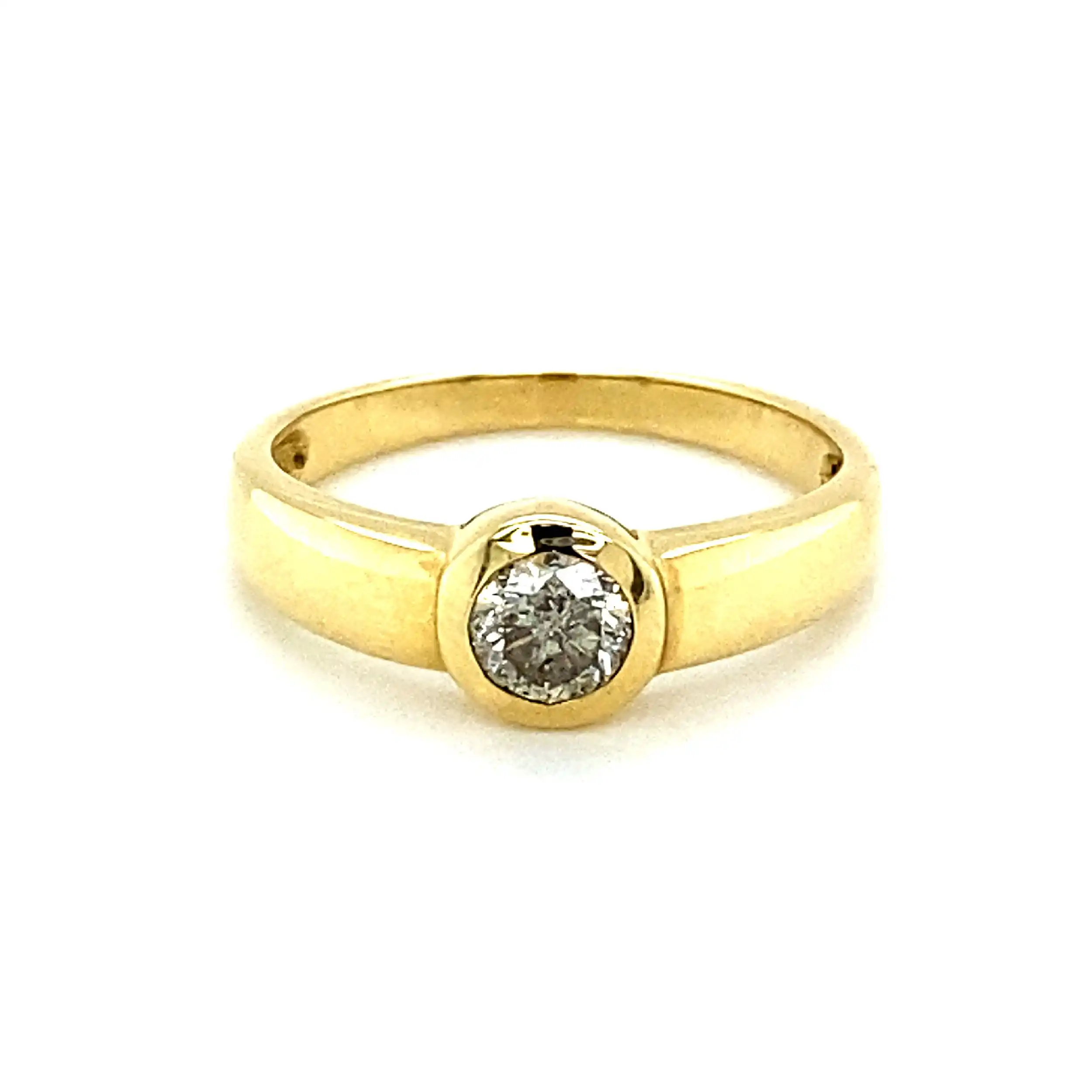 Ring Gelbgold mit Brillant Ring Gelbgold mit Brillant