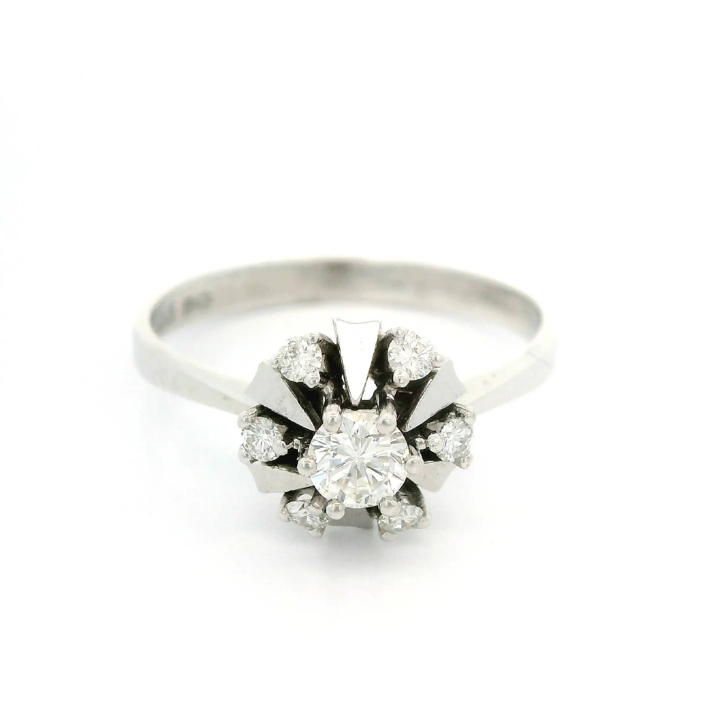 Ring Weißgold mit Brillanten Ring Weißgold mit Brillanten