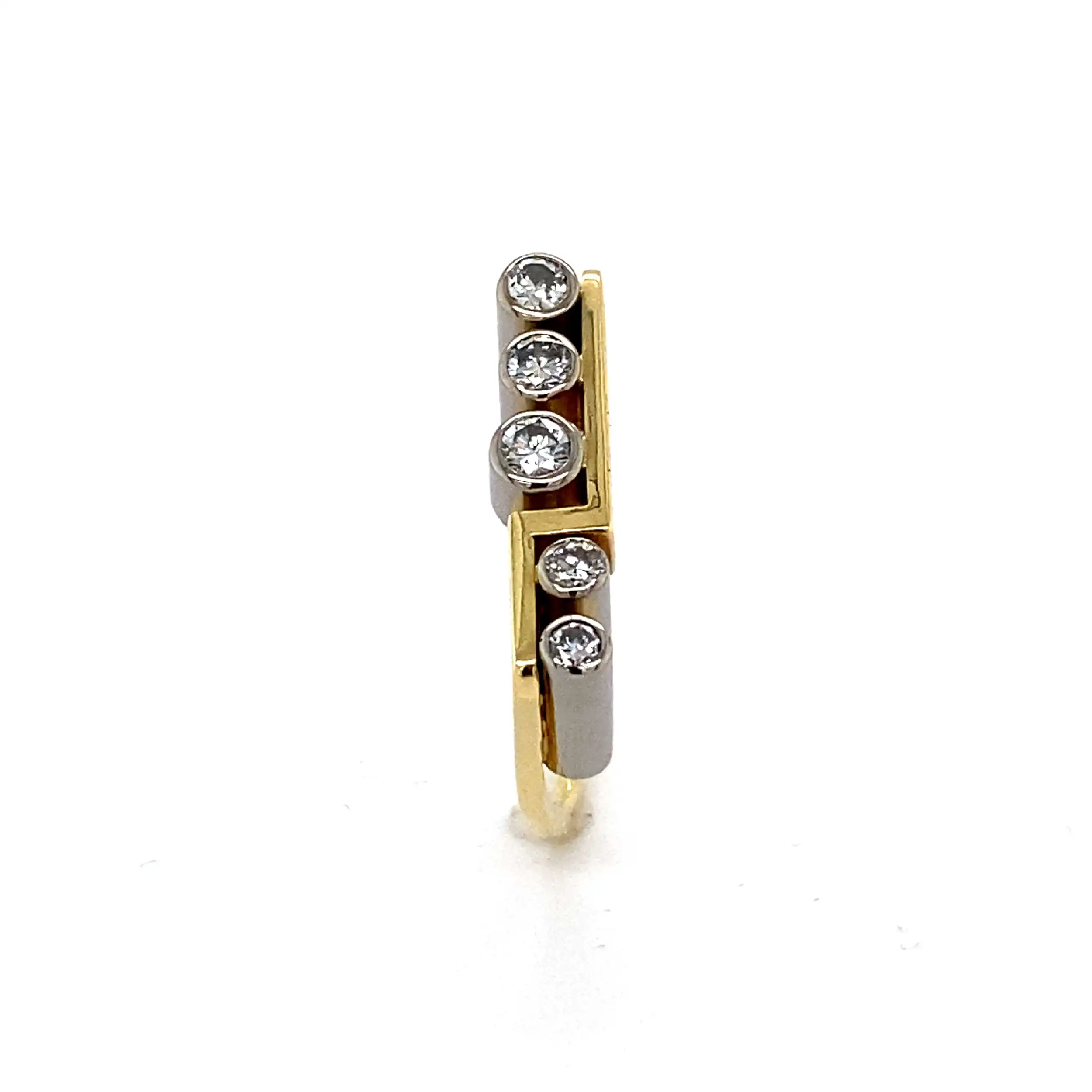 Ring Bicolor mit Brillanten Ring Bicolor mit Brillanten