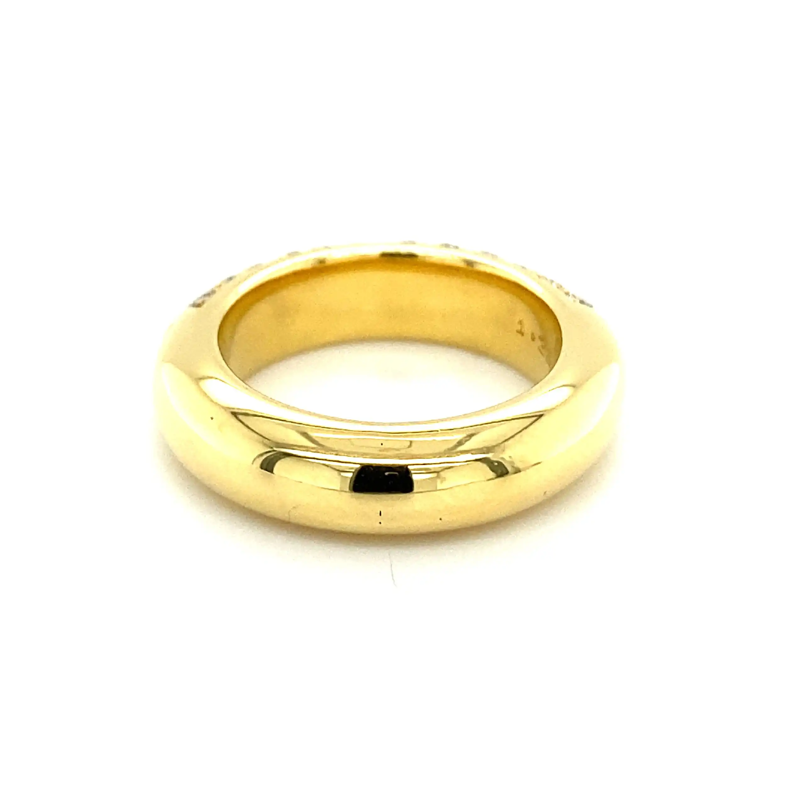 Ring Gelbgold mit Brillanten, graviert mit 1,32ct. TW/IF