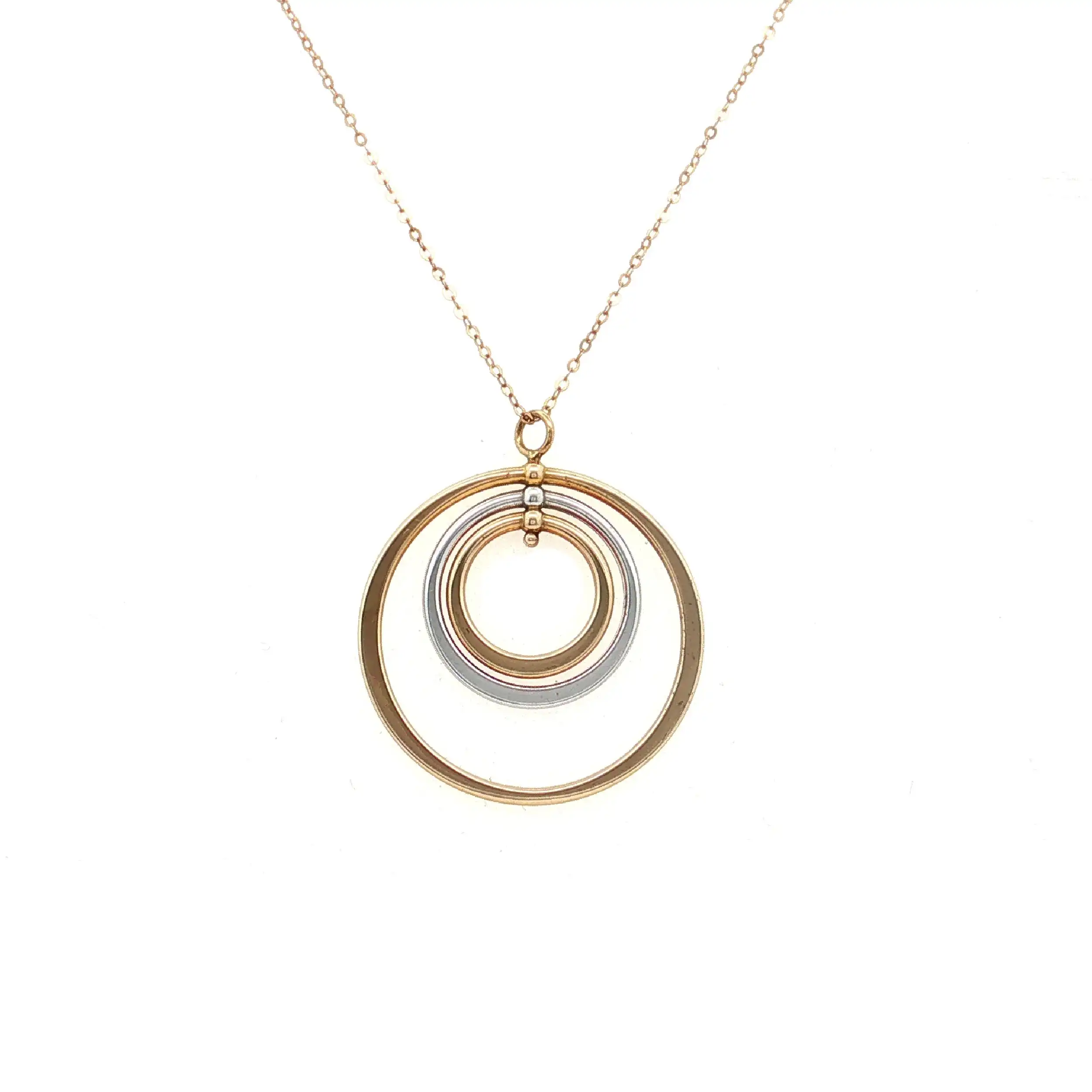 Kette Gelbgold mit Bicolor Anhänger