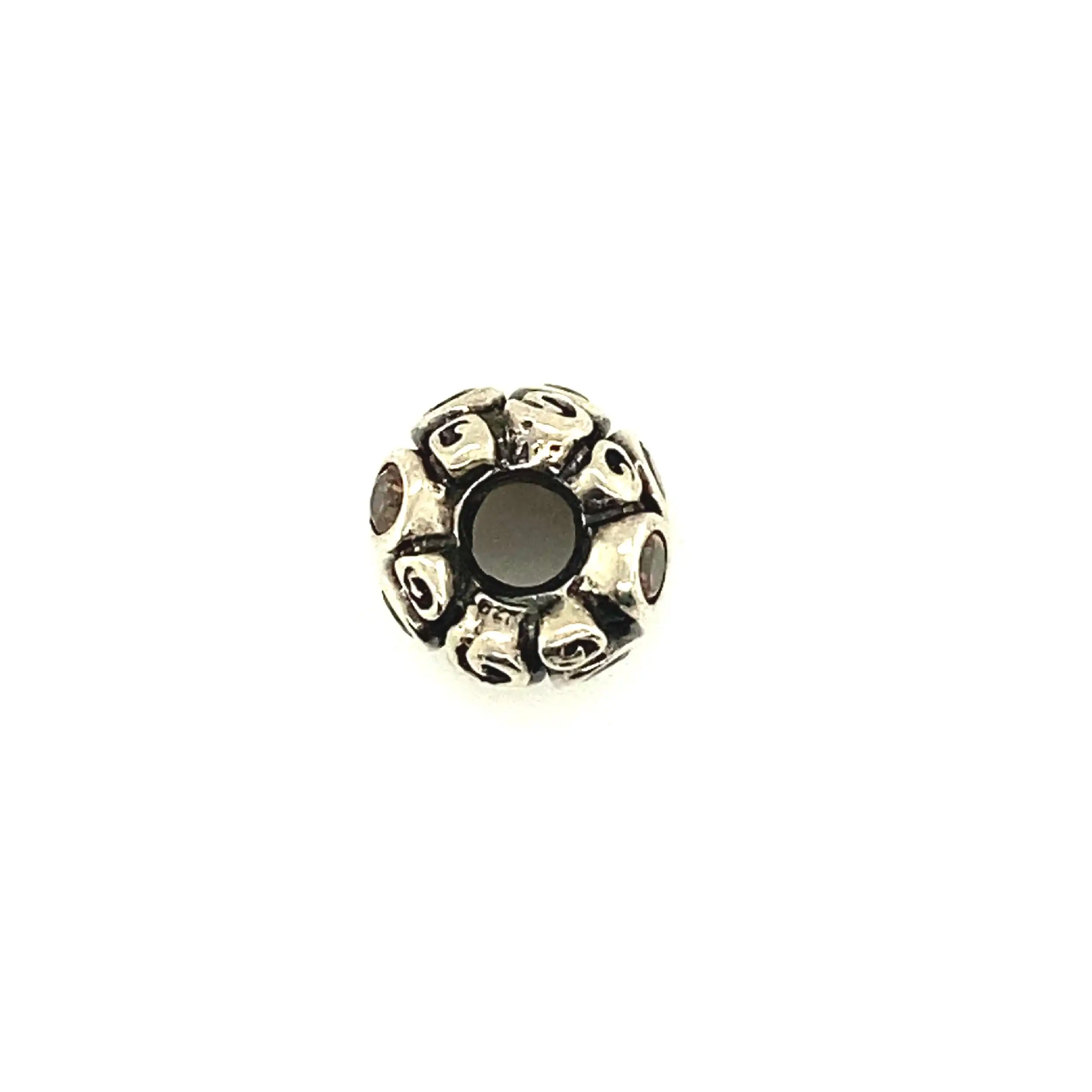Silberanhänger Pandora - Charm Sternenwirbel mit braunen Zirkonia Silberanhänger Pandora - Charm Sternenwirbel mit braunen Zirkonia