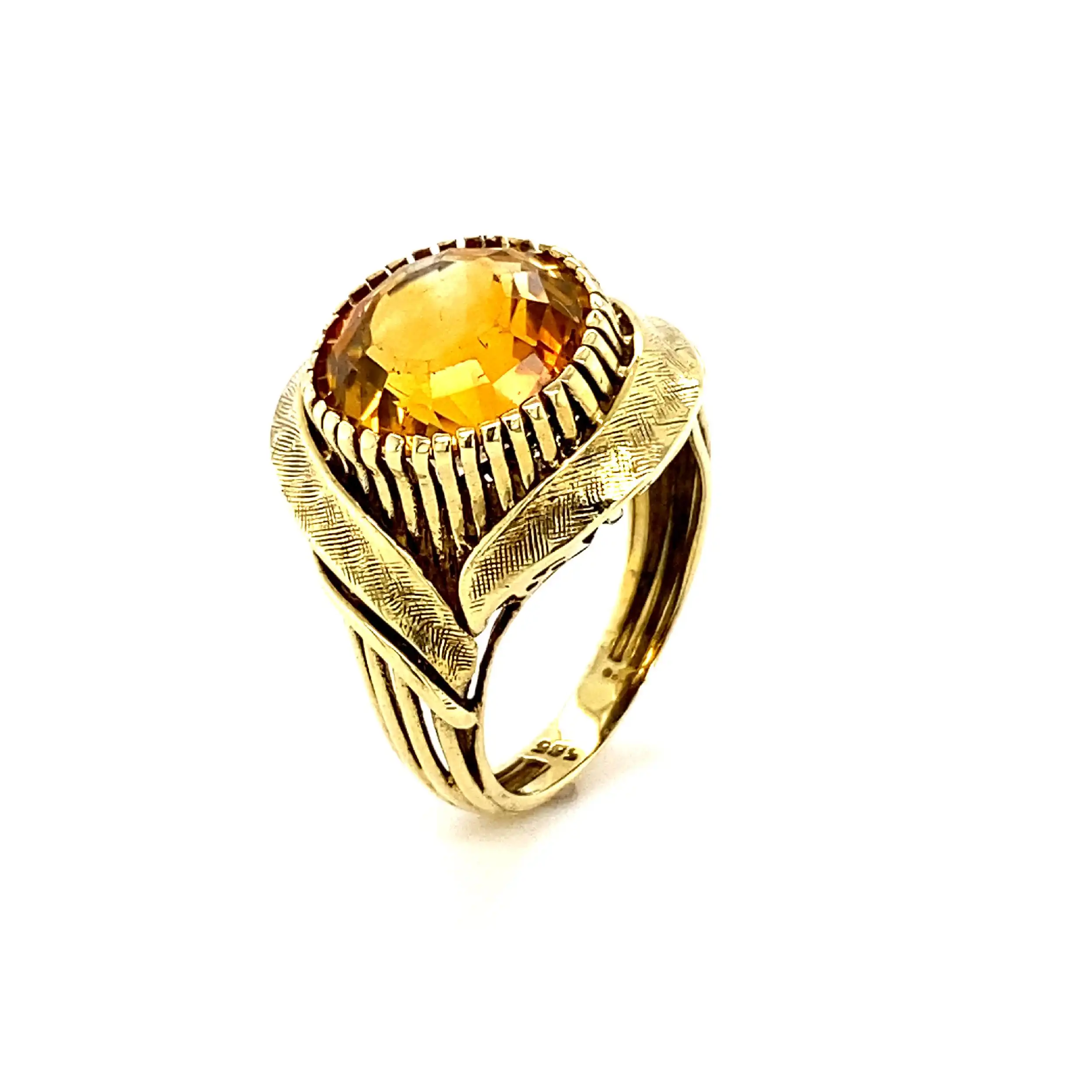 Ring Gelbgold mit Citrin Ring Gelbgold mit Citrin
