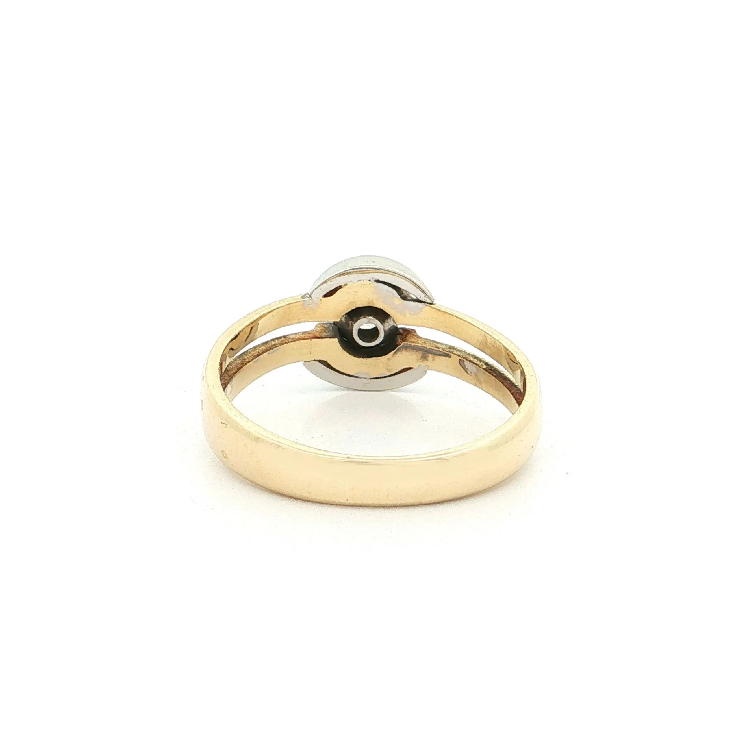 Ring Bicolor mit Brillant