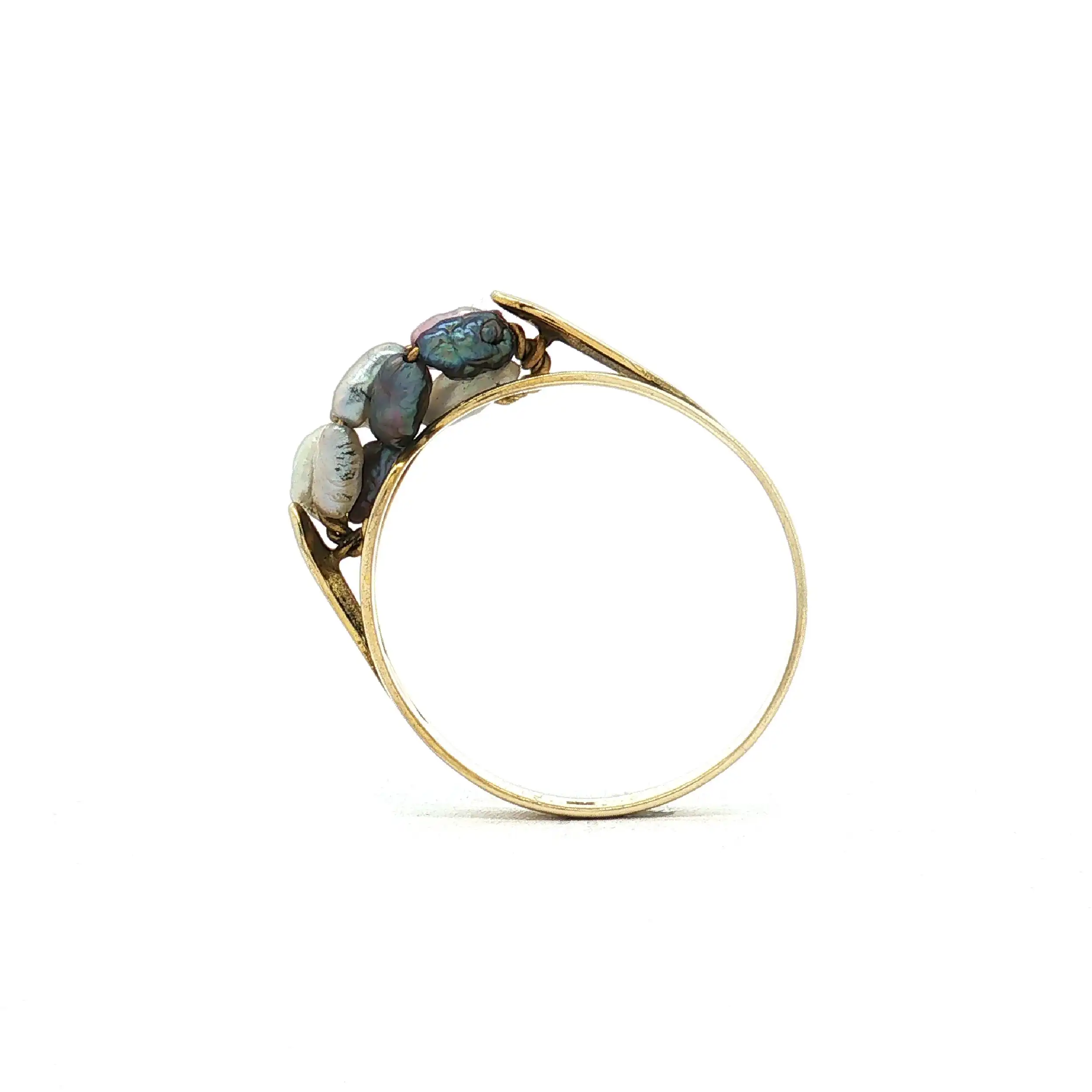 Ring Gelbgold mit Perlen Ring Gelbgold mit Perlen