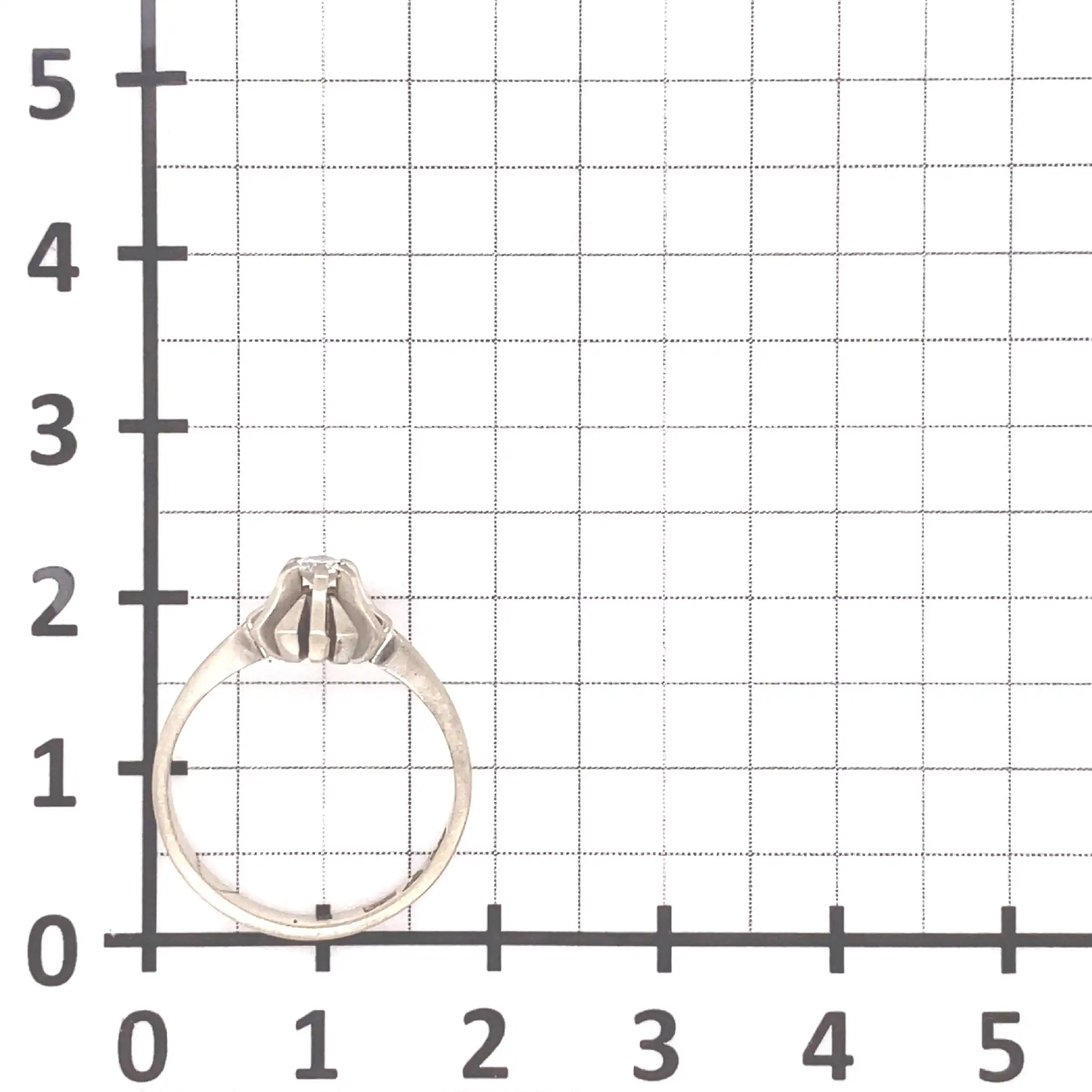 Ring Weißgold mit Solitär Brillant Ring Weißgold mit Solitär Brillant