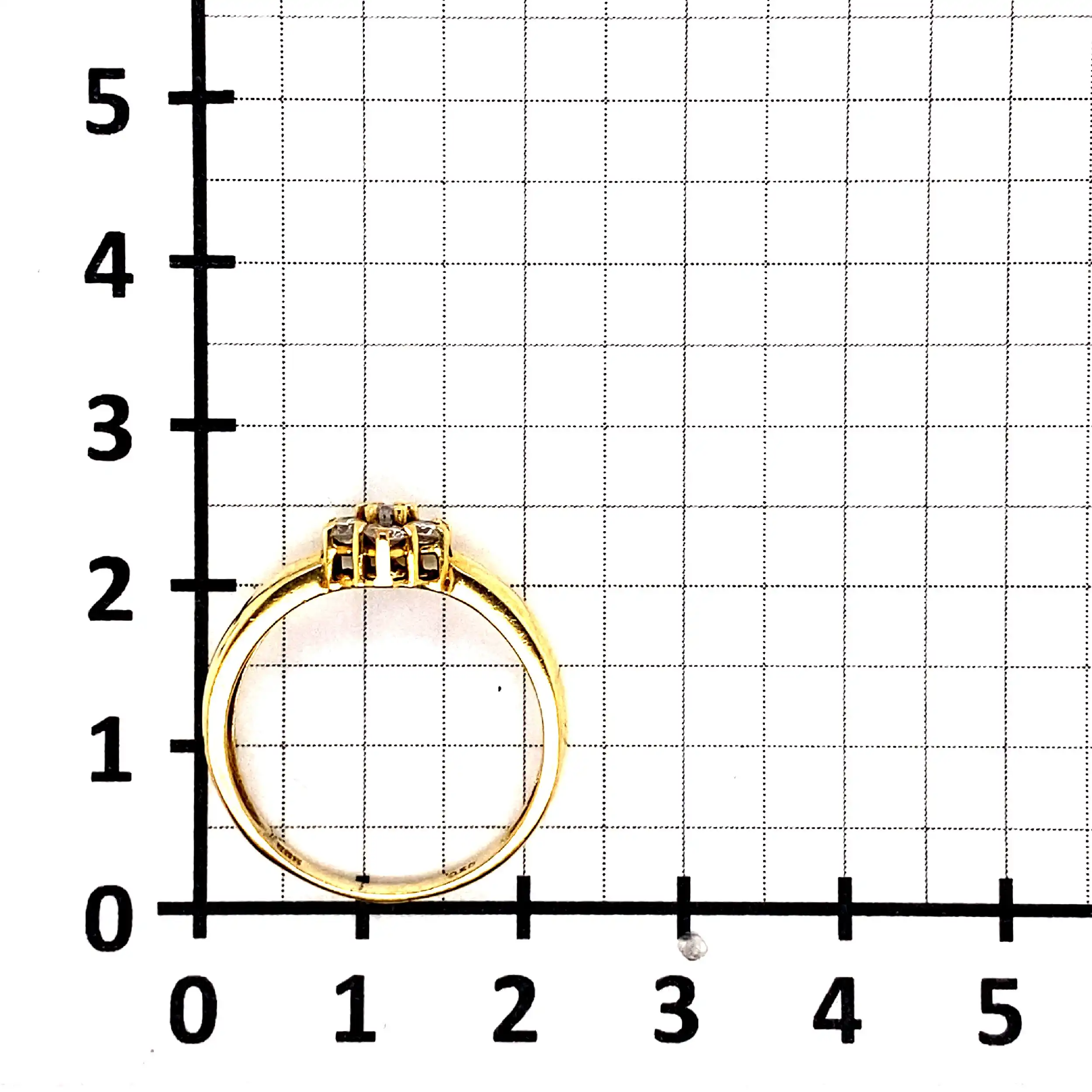 Ring Gelbgold mit Brillanten, graviert mit 0,50ct