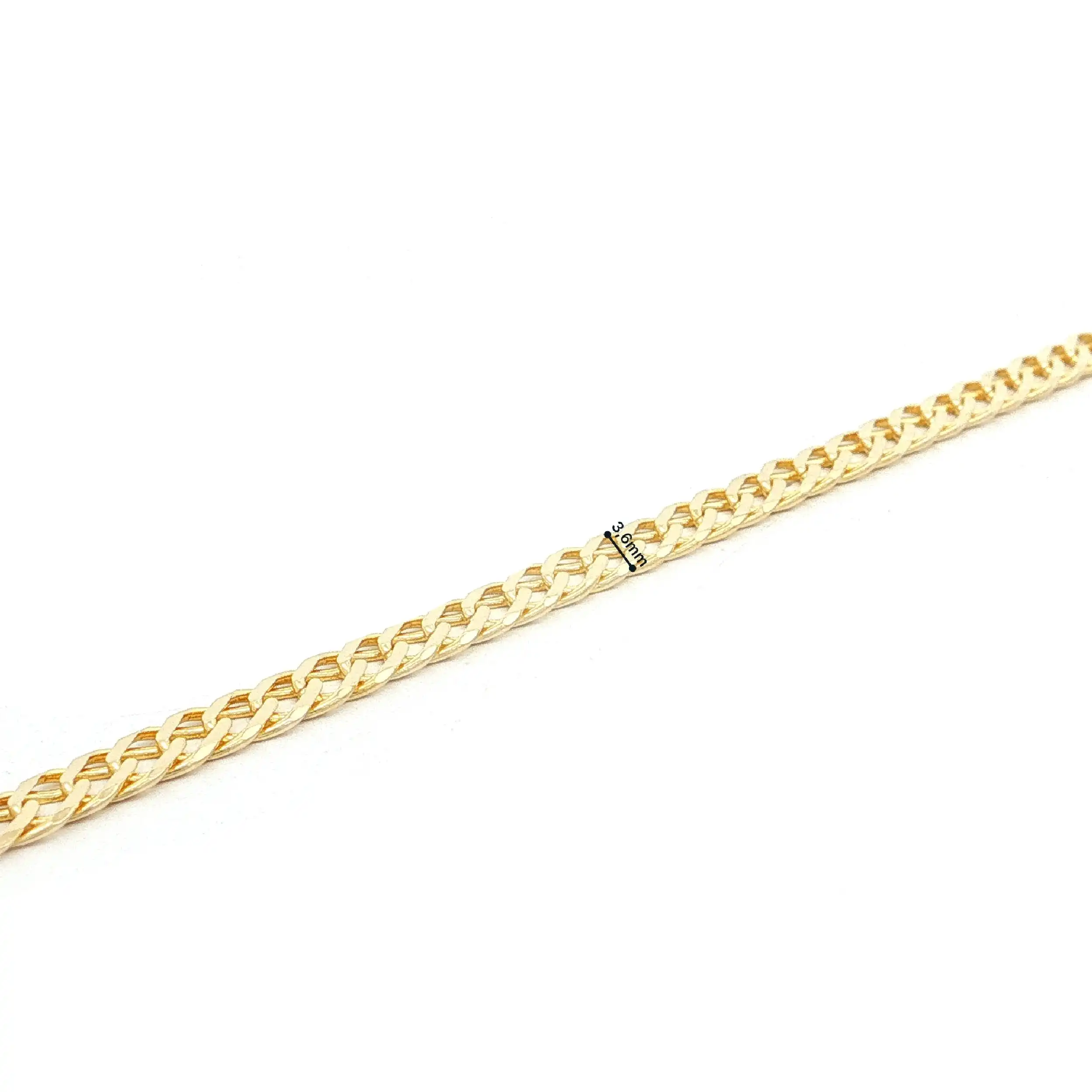 Doppelpanzerarmband Gelbgold