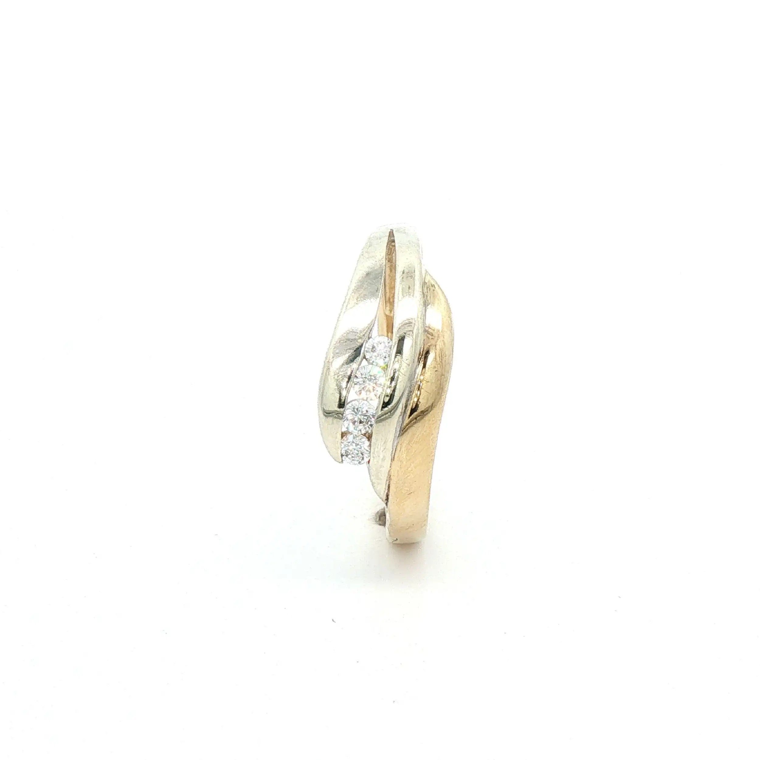Ring Bicolor mit Zirkonia