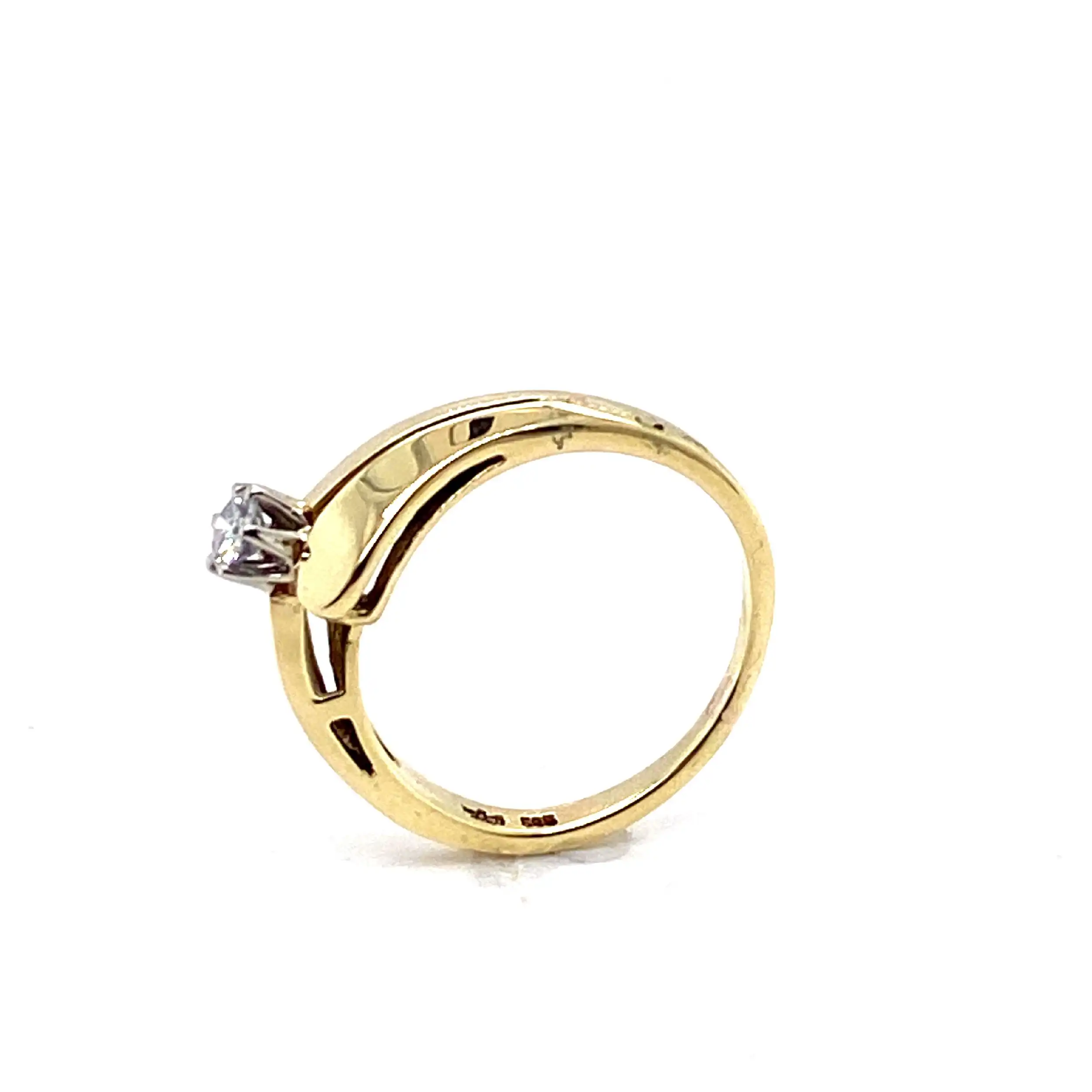 Ring Gelbgold mit Brillant Ring Gelbgold mit Brillant