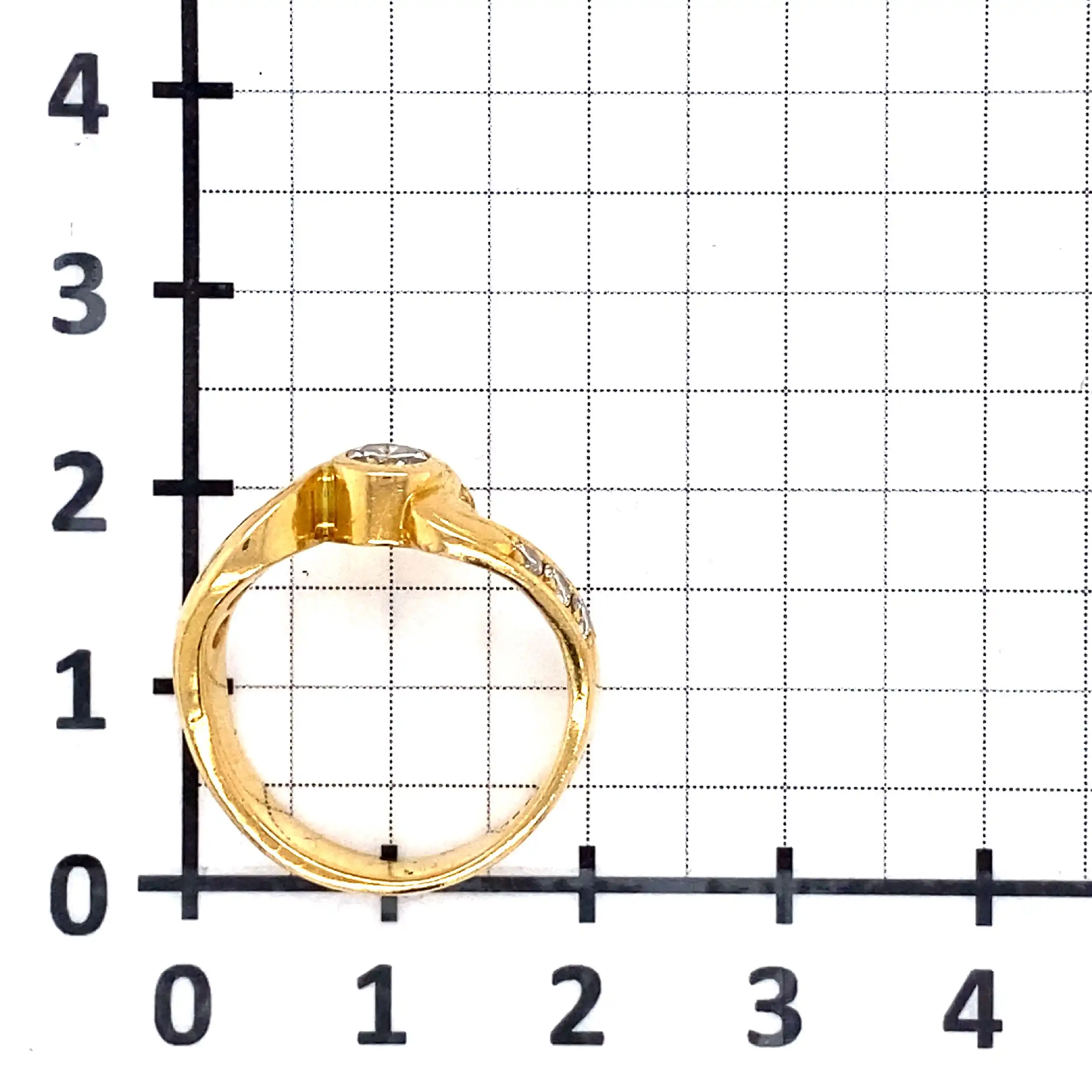 Ring Gelbgold mit Brillanten