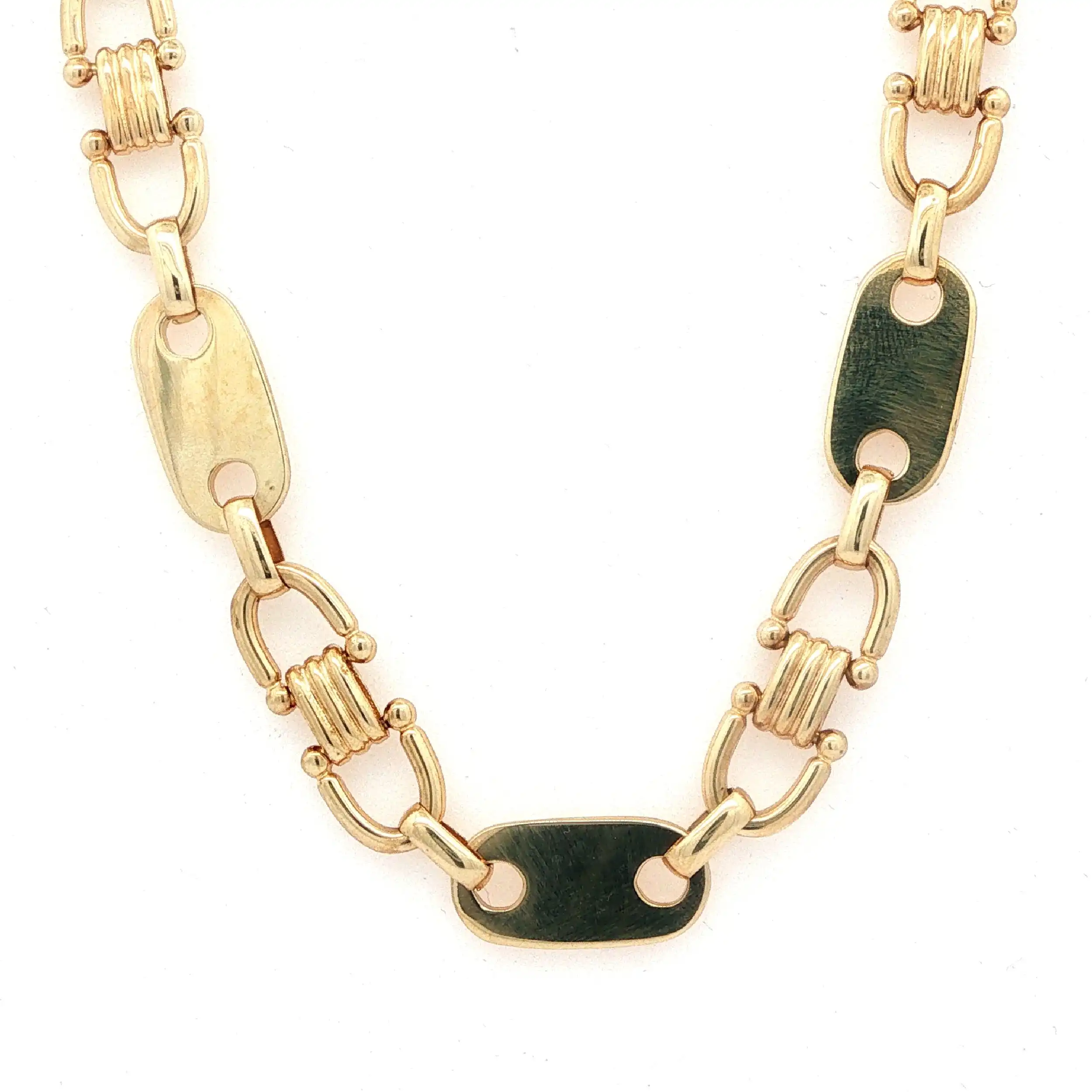 Plattenkette Gelbgold Plattenkette Gelbgold