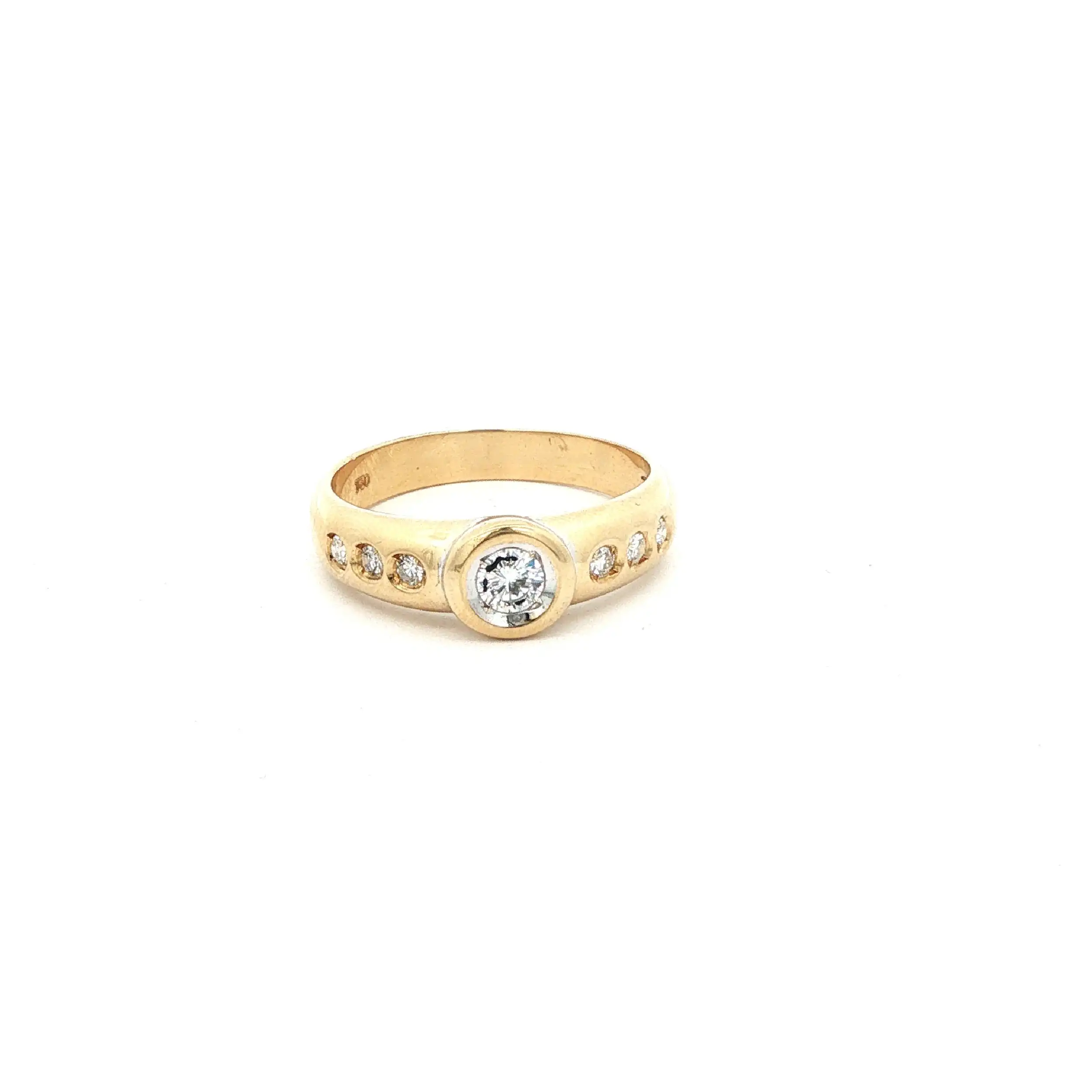 Ring Gelbgold mit Brillanten Ring Gelbgold mit Brillanten