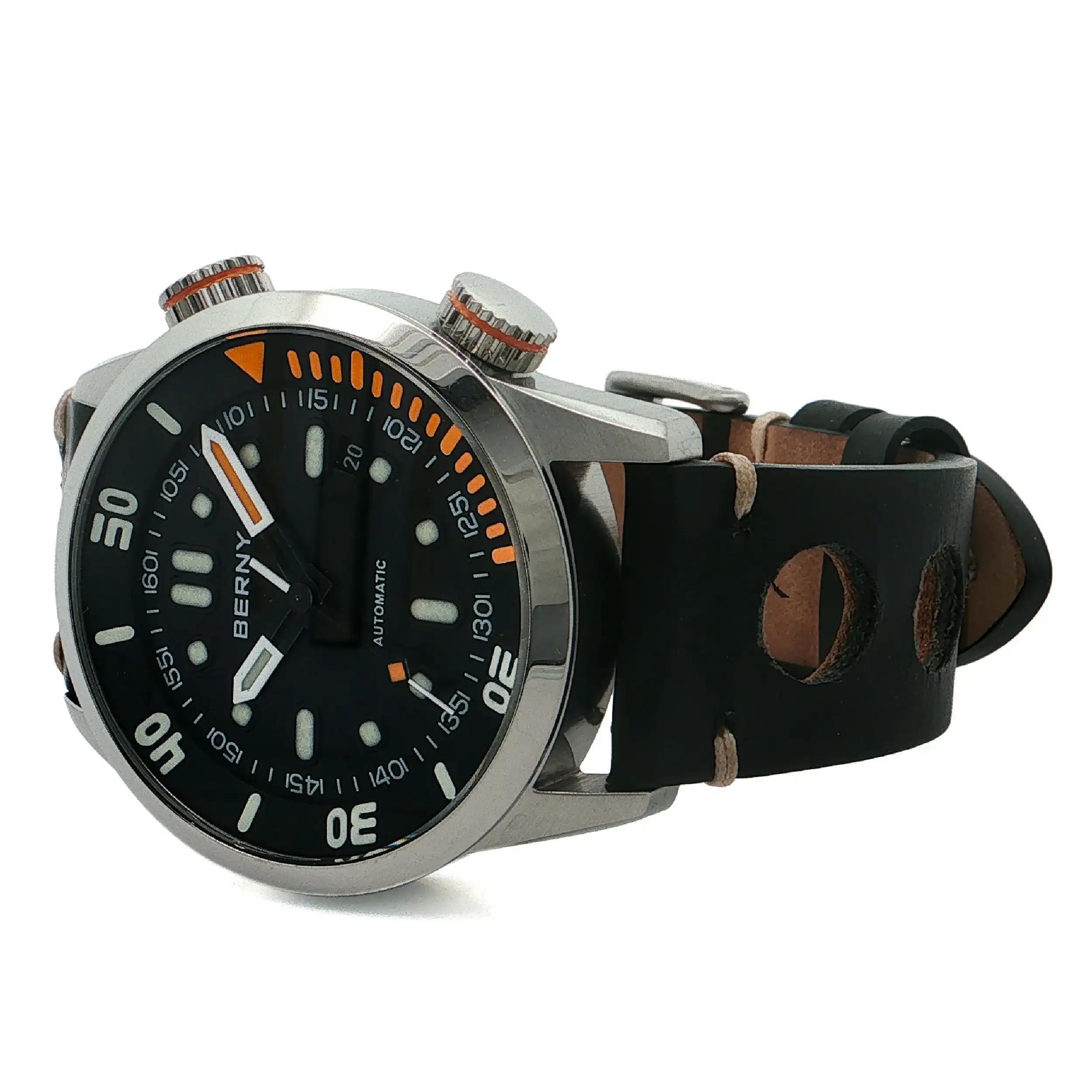 Herrenuhr BERNY Uhr Automatik Compressor Diver V3-AM339M mit Rechnung