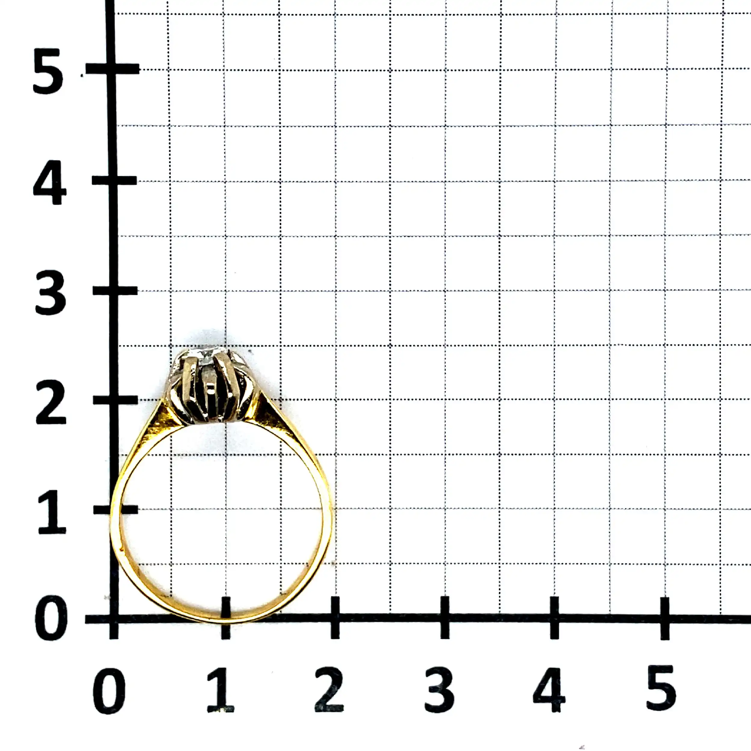 Ring Gelbgold mit Brillant