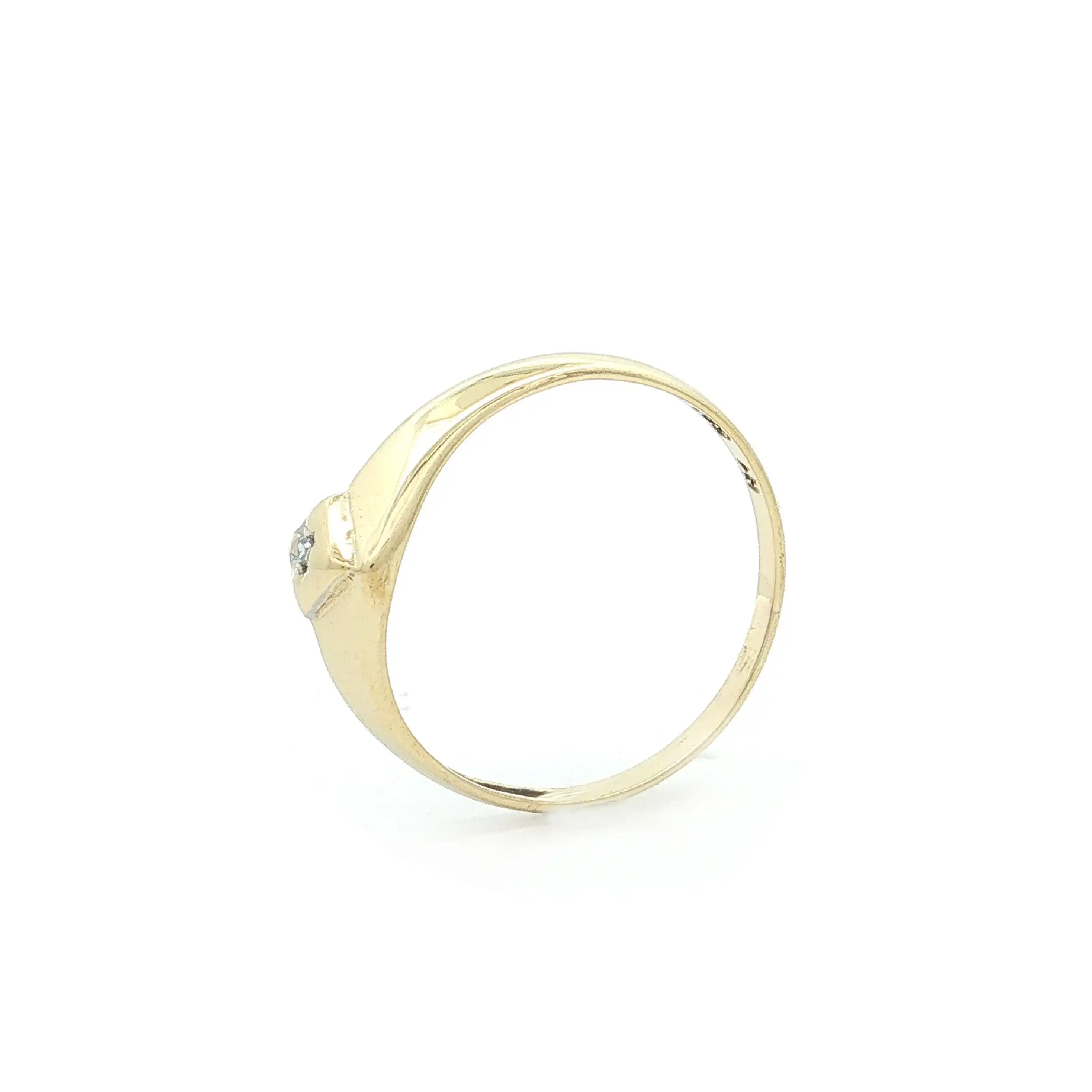 Ring Gelbgold mit Diamant