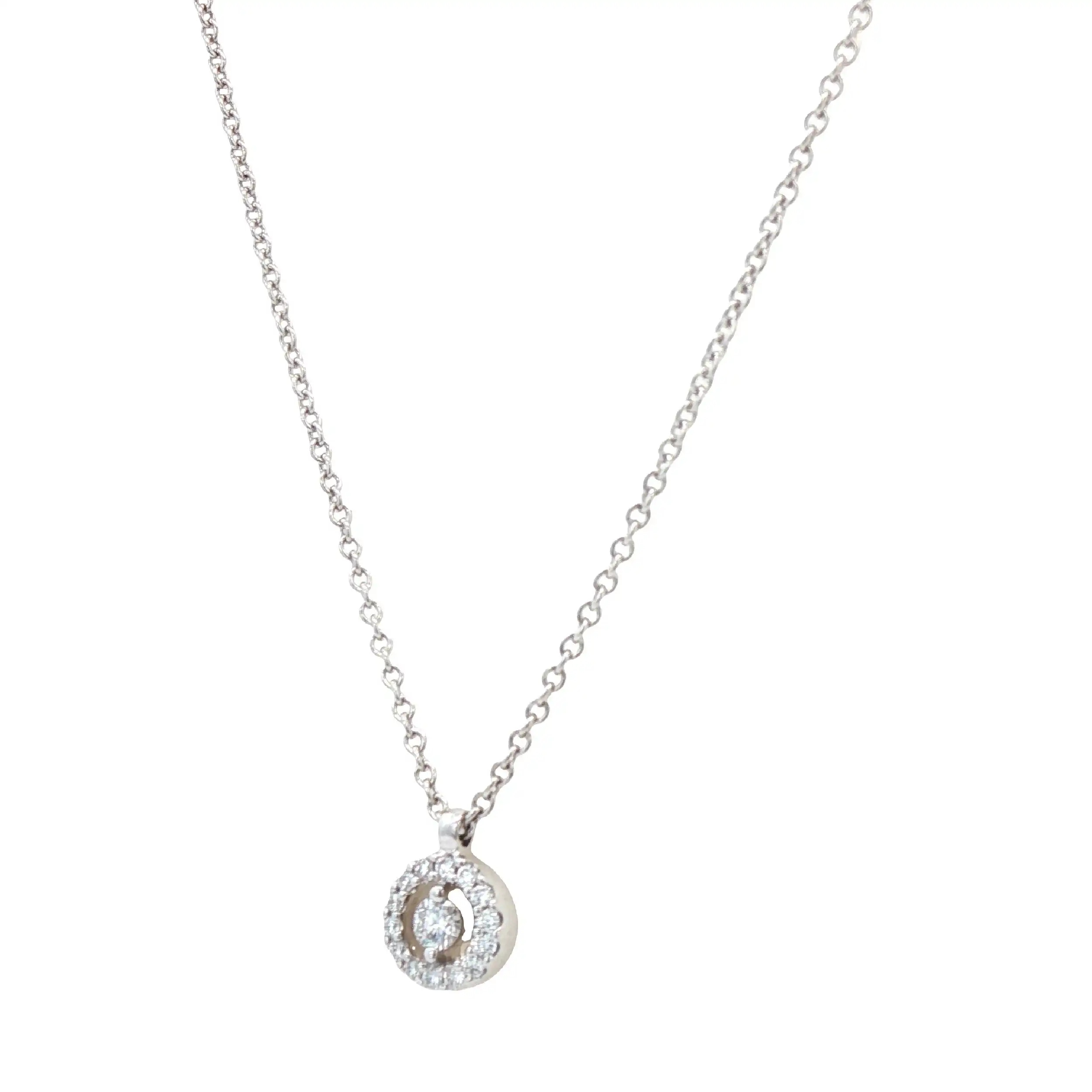 Ankercollier Weißgold mit Brillanten Ankercollier Weißgold mit Brillanten