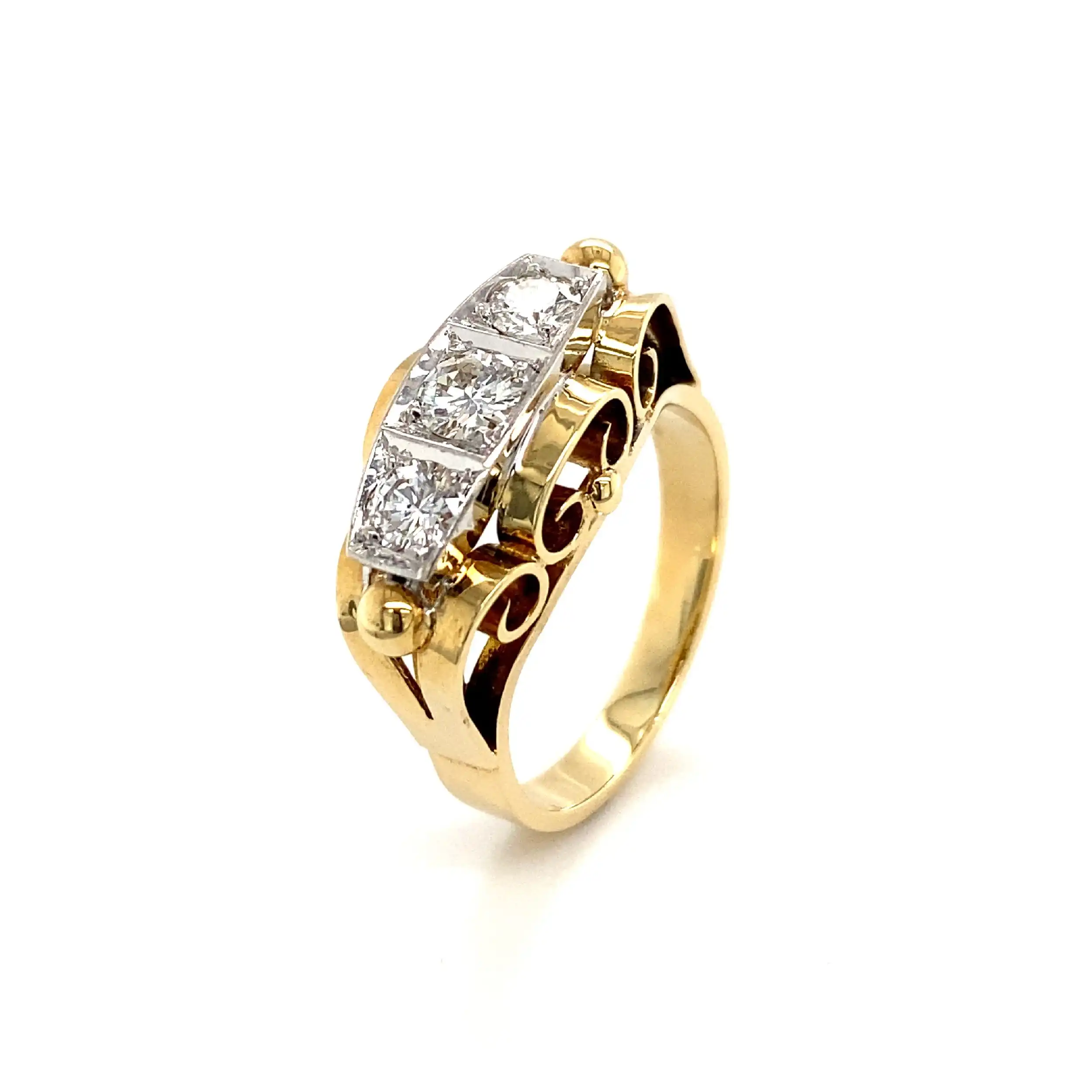 Ring Bicolor mit Brillanten Ring Bicolor mit Brillanten