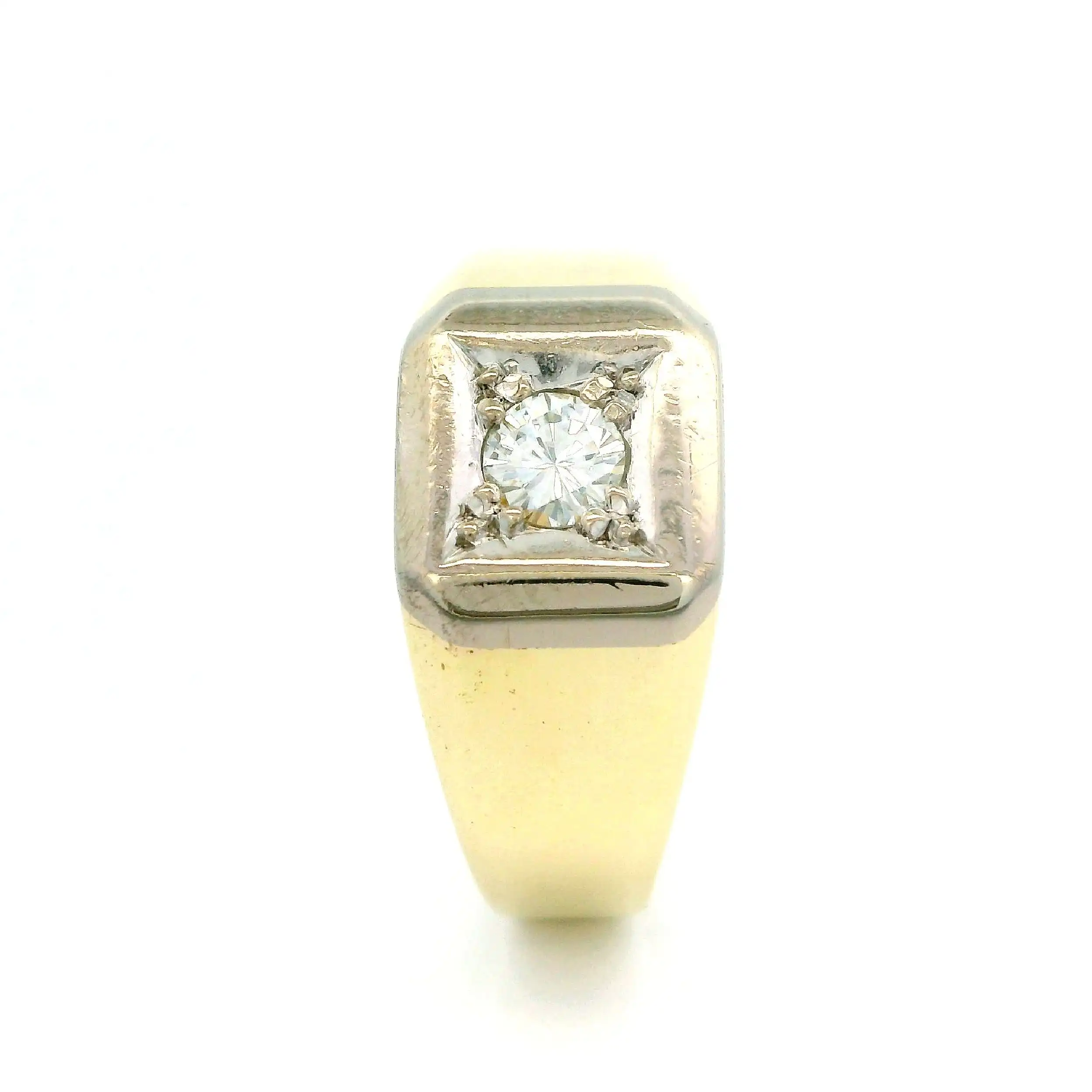 Ring Bicolor mit Brillant Ring Bicolor mit Brillant