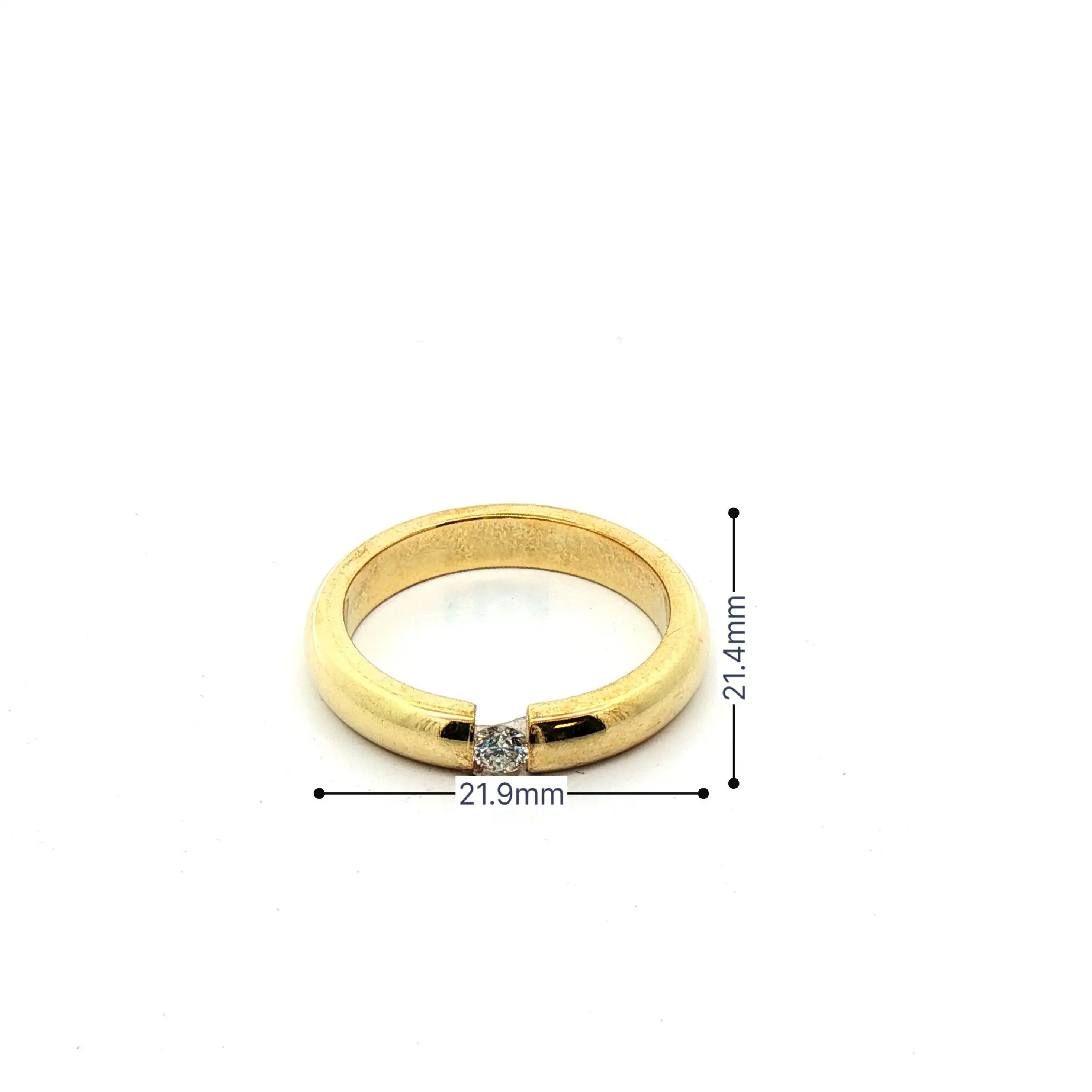 RIng Weißgold mit Brillant,graviert mit 0,12 ct W/P1