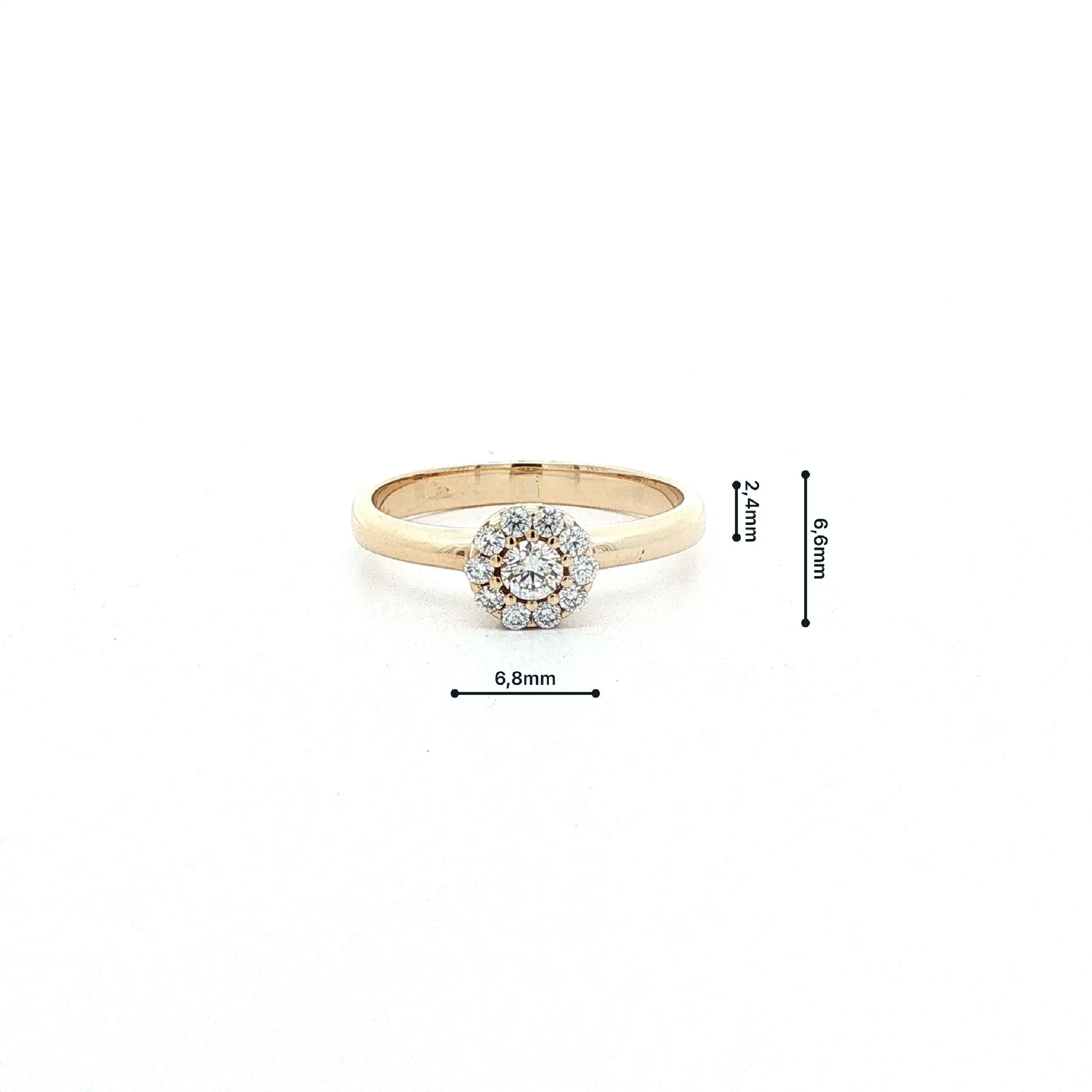 Ring Gelbgold mit Brillanten