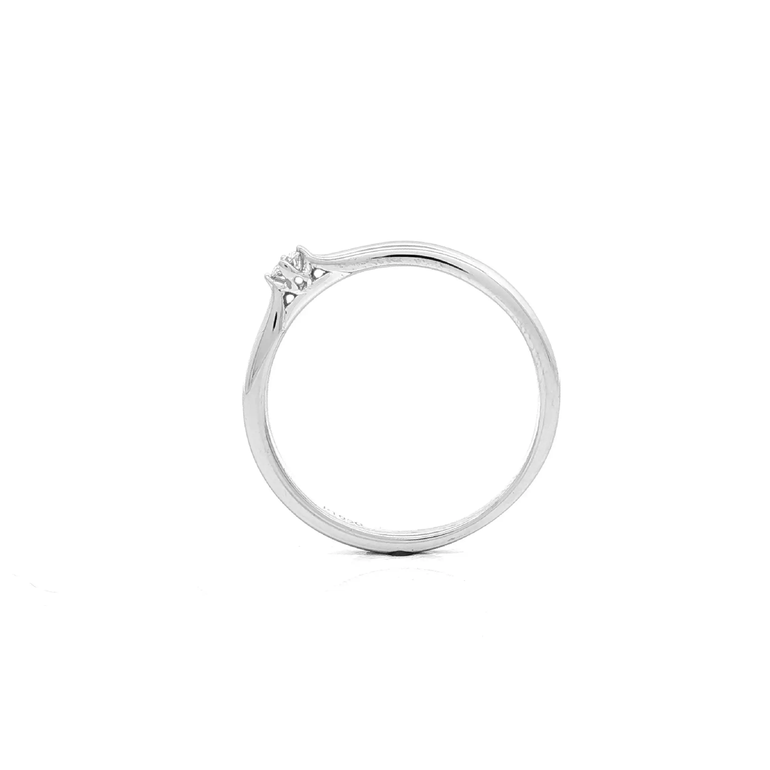 Solitärring Platin mit Brillant Solitärring Platin mit Brillant