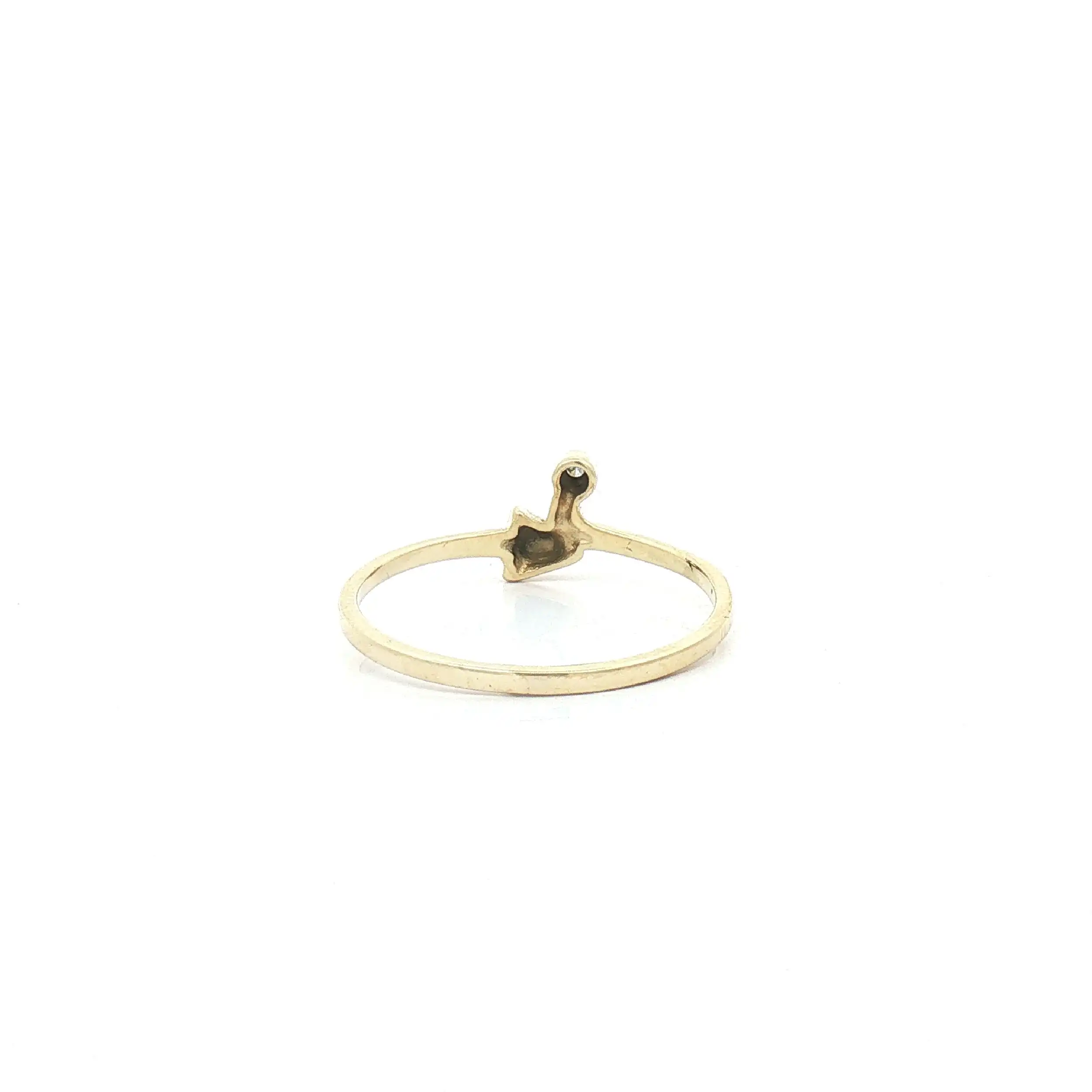 Ring Gelbgold mit Diamant