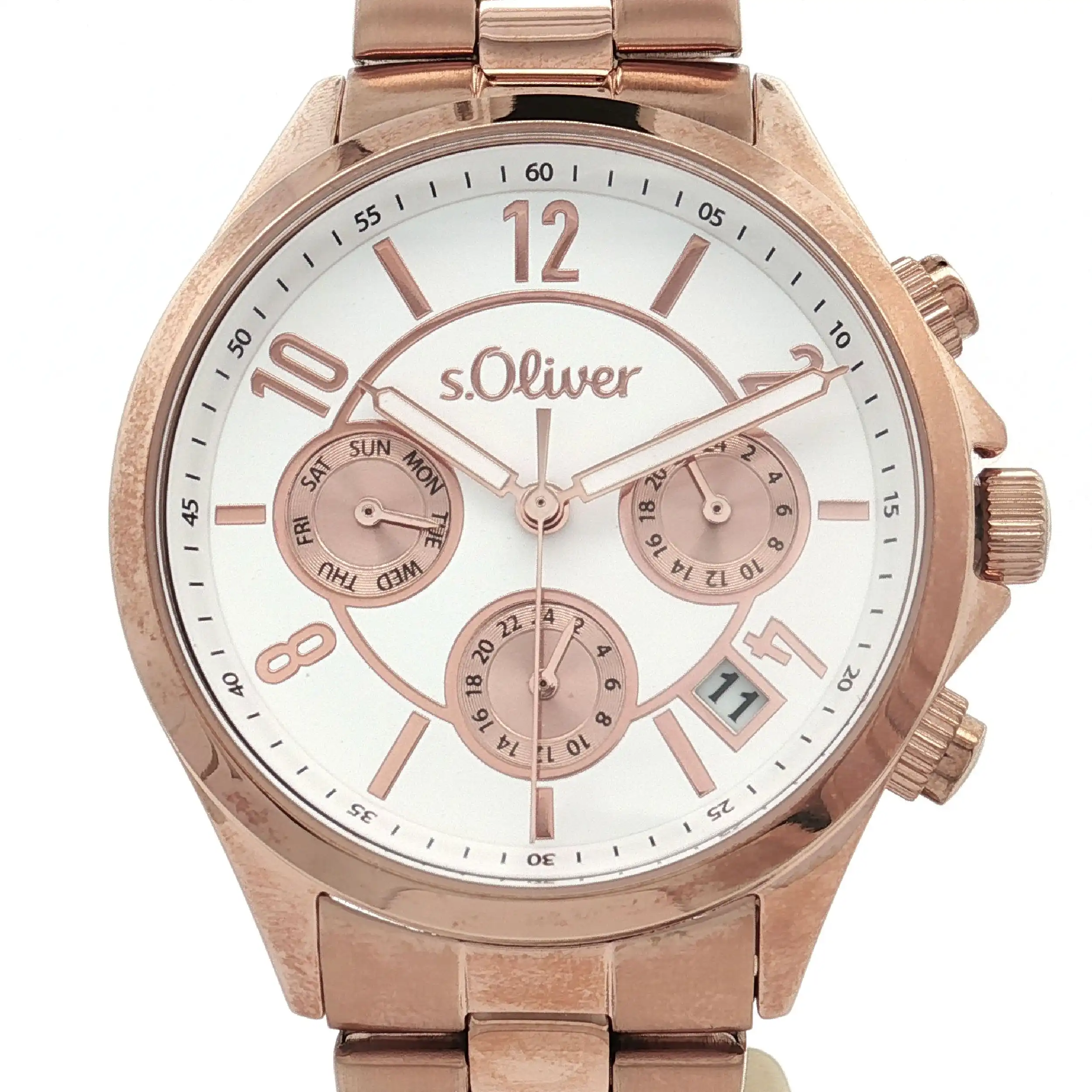 Damenuhr s. Oliver Quarz Edelstahl vergoldet Damenuhr s. Oliver Quarz Edelstahl vergoldet